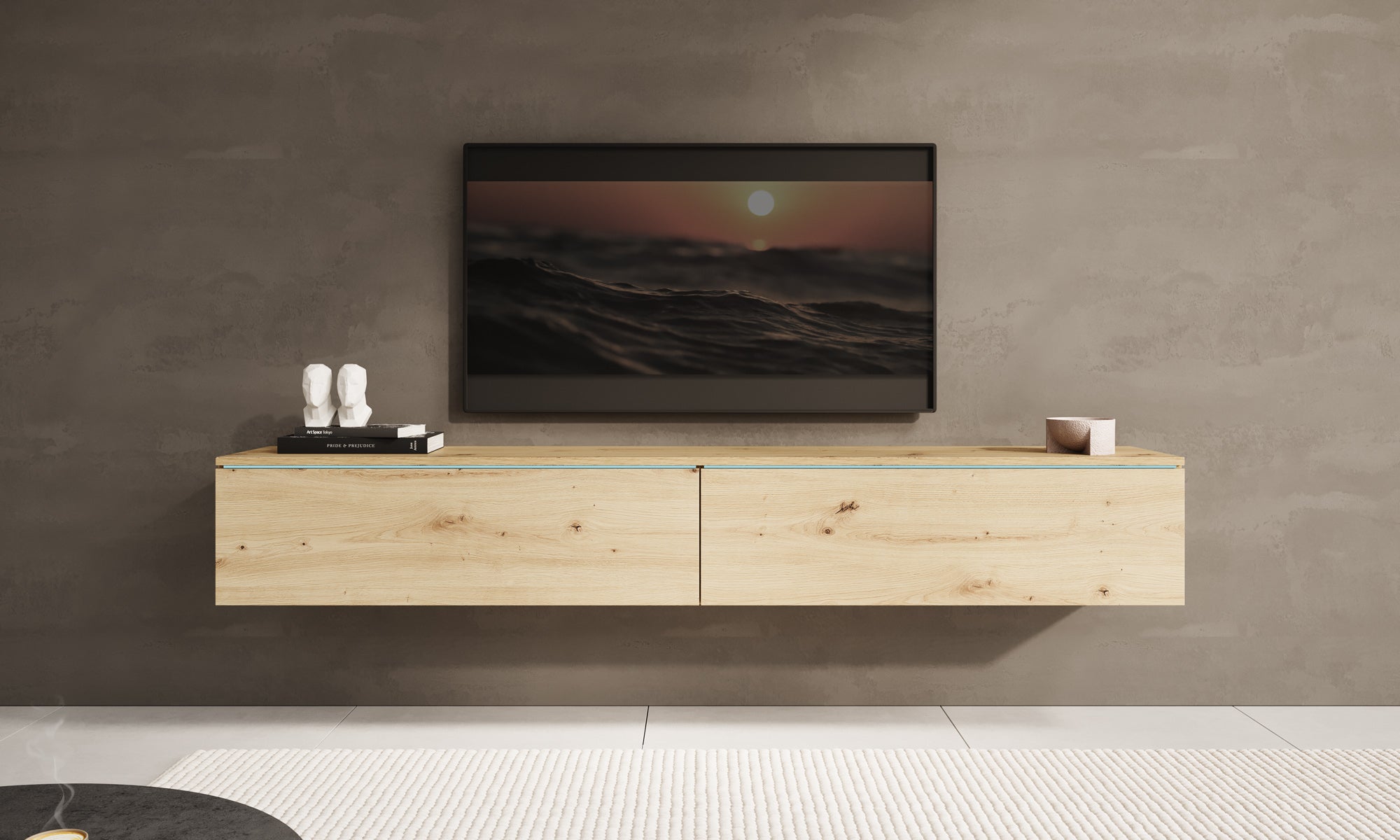 Dixon - TV-Meubel - Licht eiken  - 180 cm