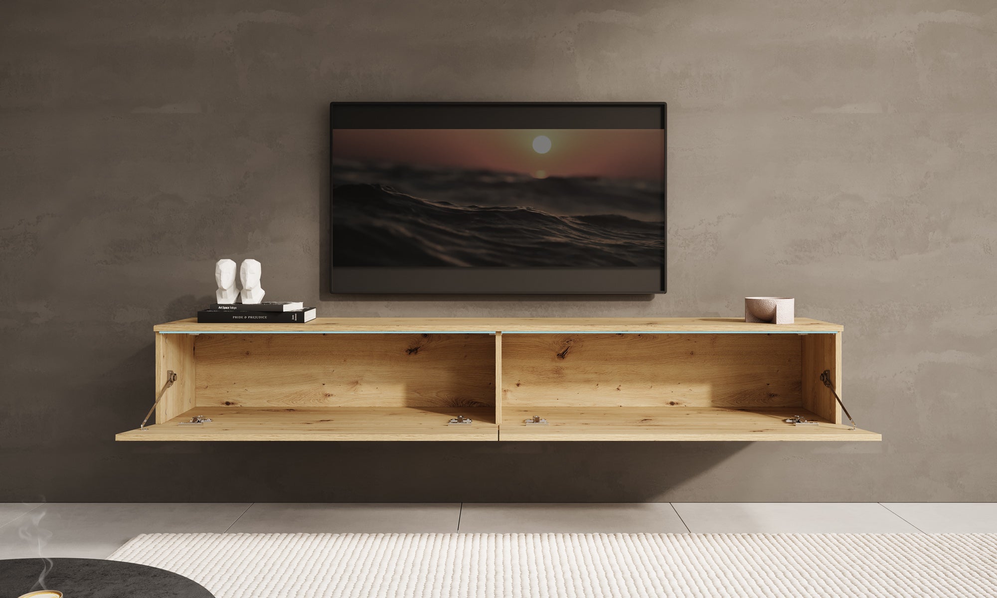 Dixon - TV-Meubel - Licht eiken  - 180 cm