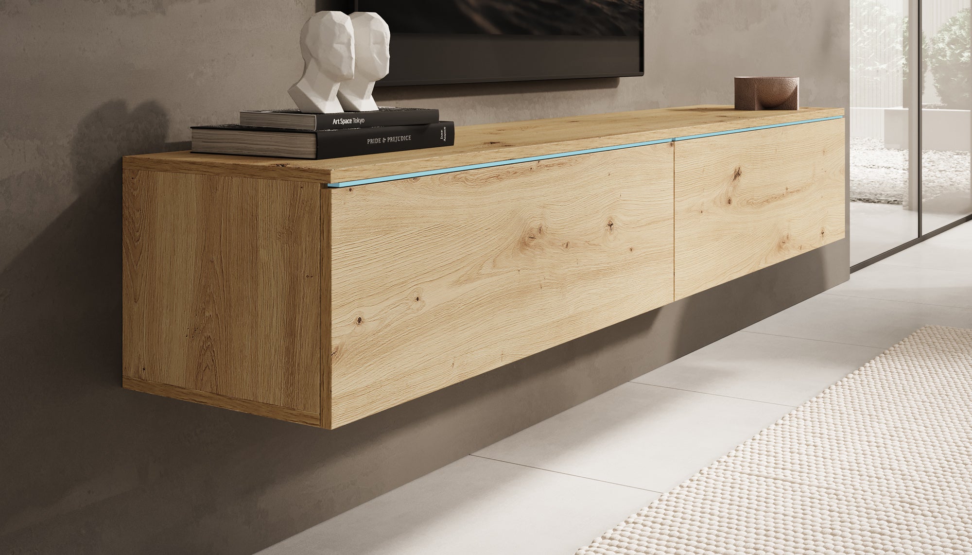 Dixon - TV-Meubel - Licht eiken  - 180 cm