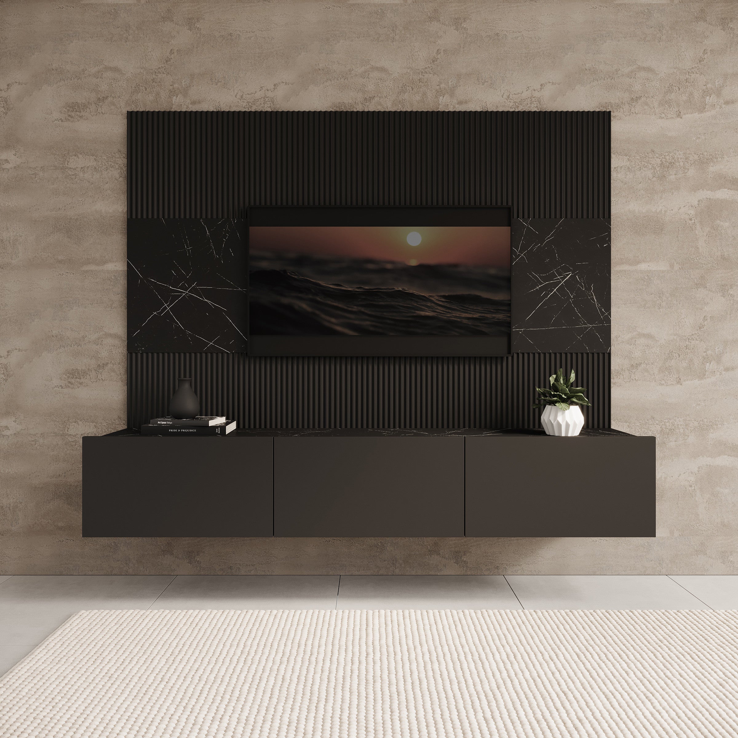 Dominic - TV-Meubel - Zwart