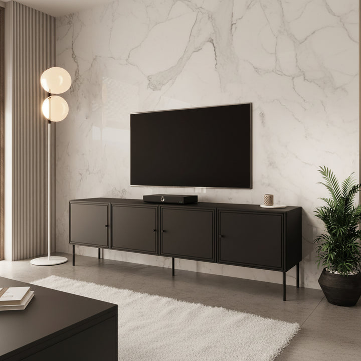 Pierson - TV-Meubel - Zwart - 201 cm