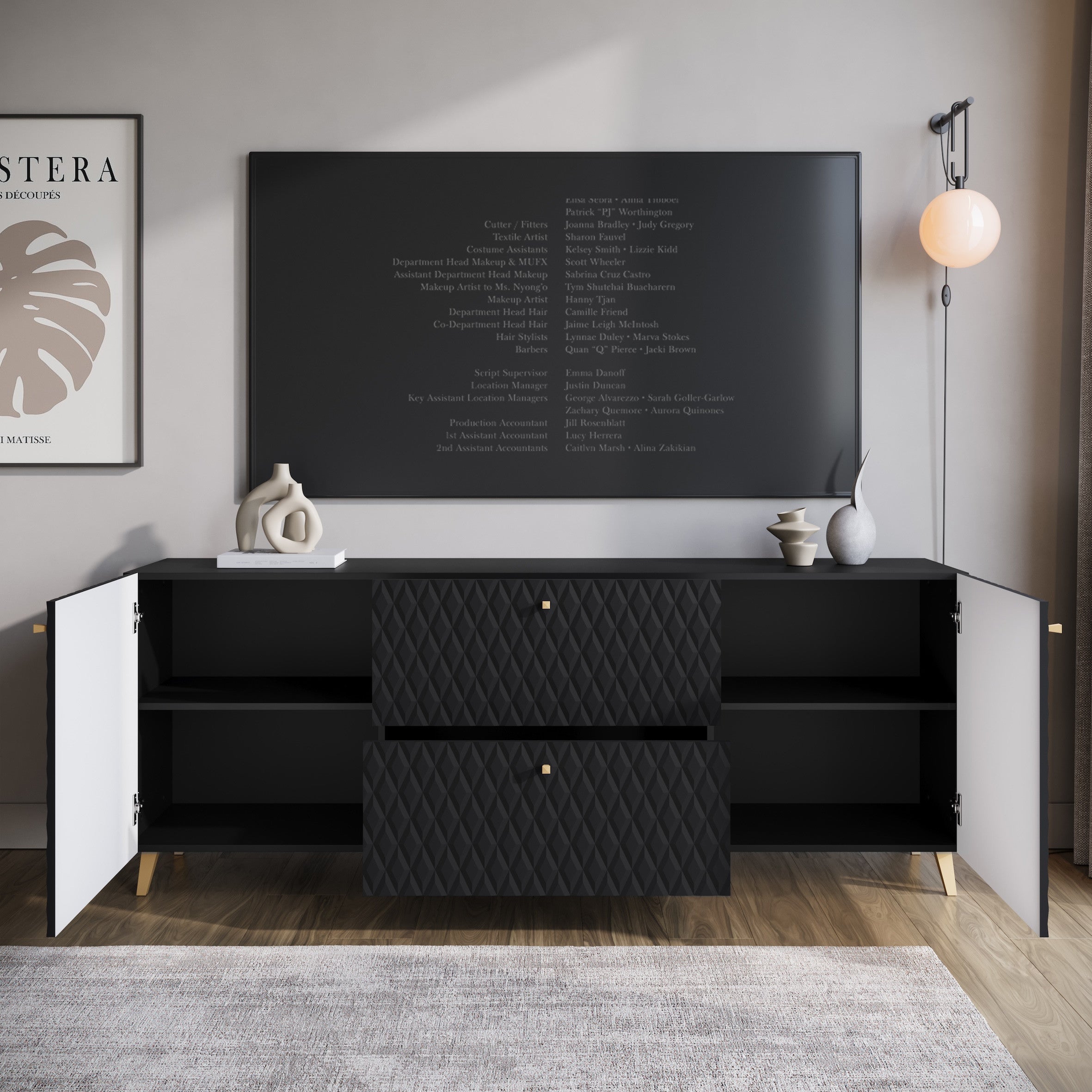Pulse 2 - TV-Meubel - Zwart