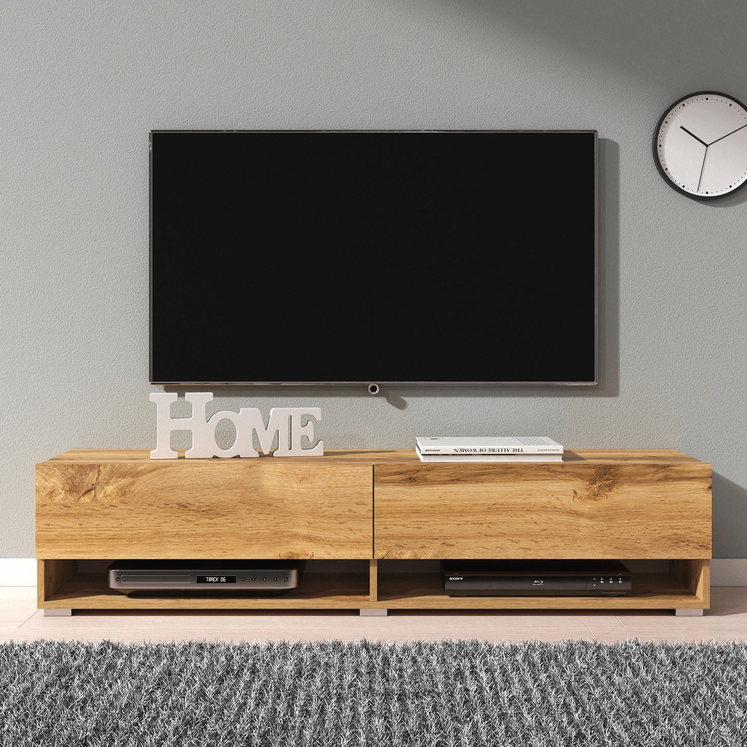 Asino - TV-Meubel  - Eiken - 140 cm