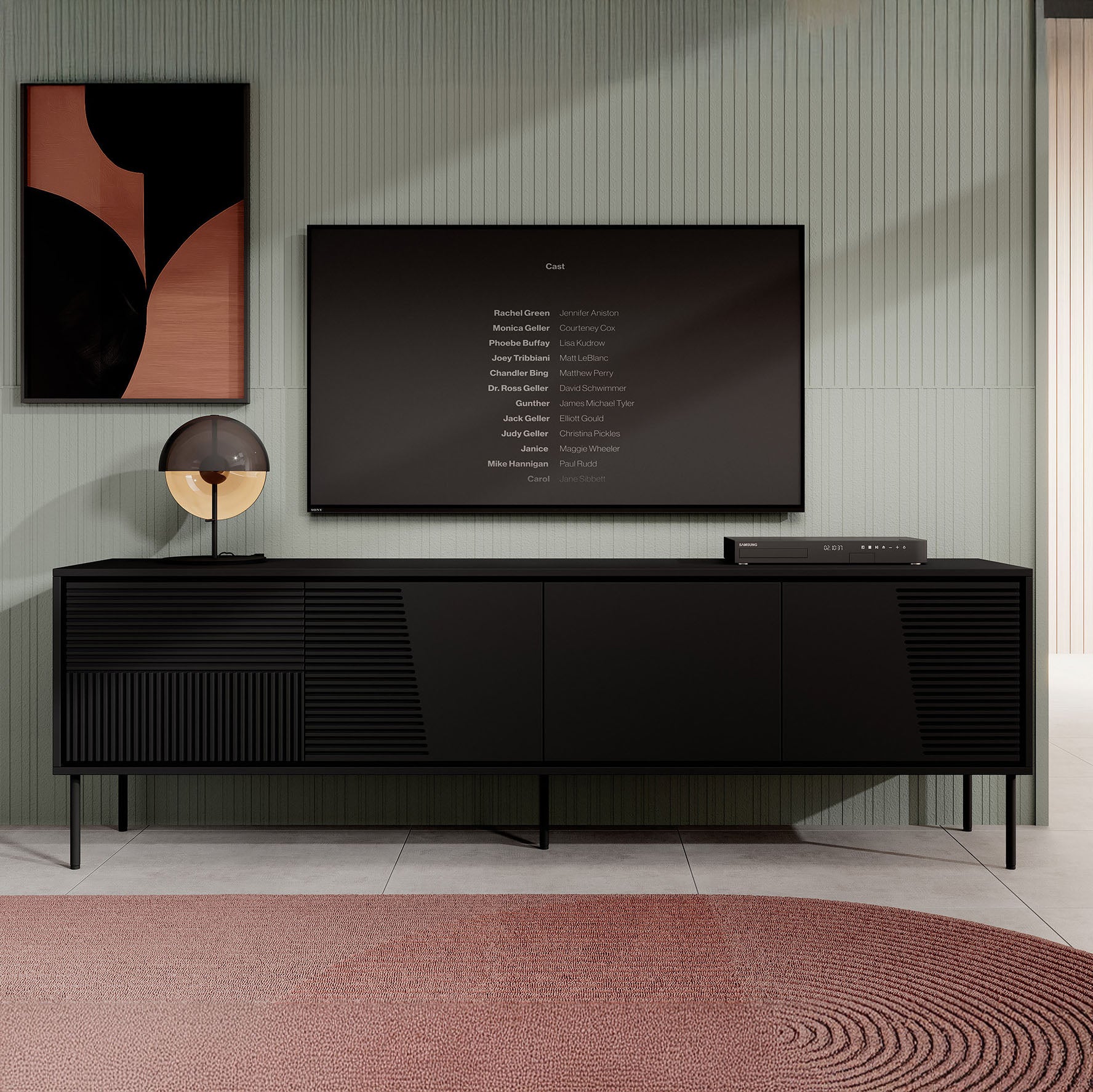 Blanes - TV-Meubel - Mat zwart