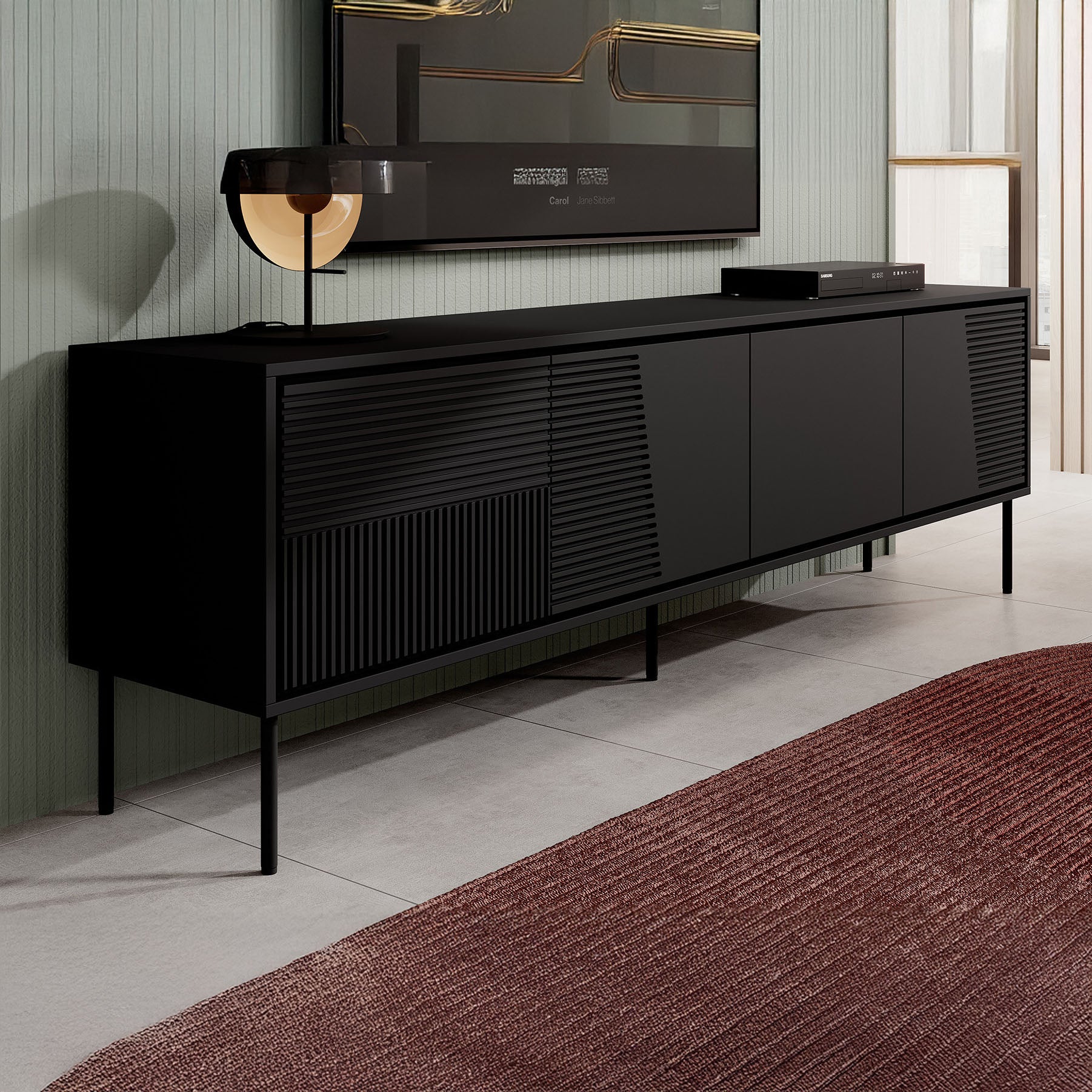 Blanes - TV-Meubel - Mat zwart