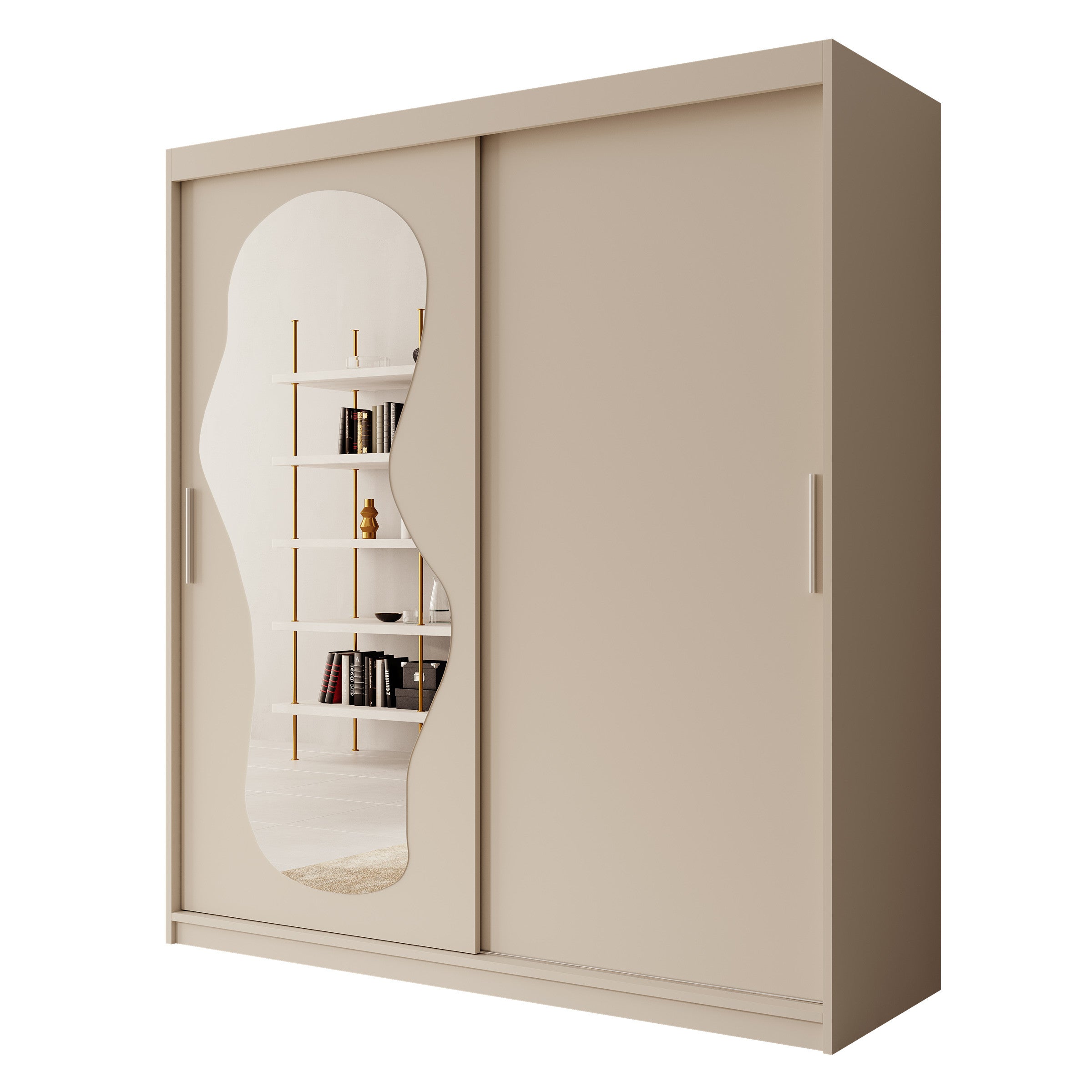 Ulysses - Kledingkast met schuifdeuren - Beige