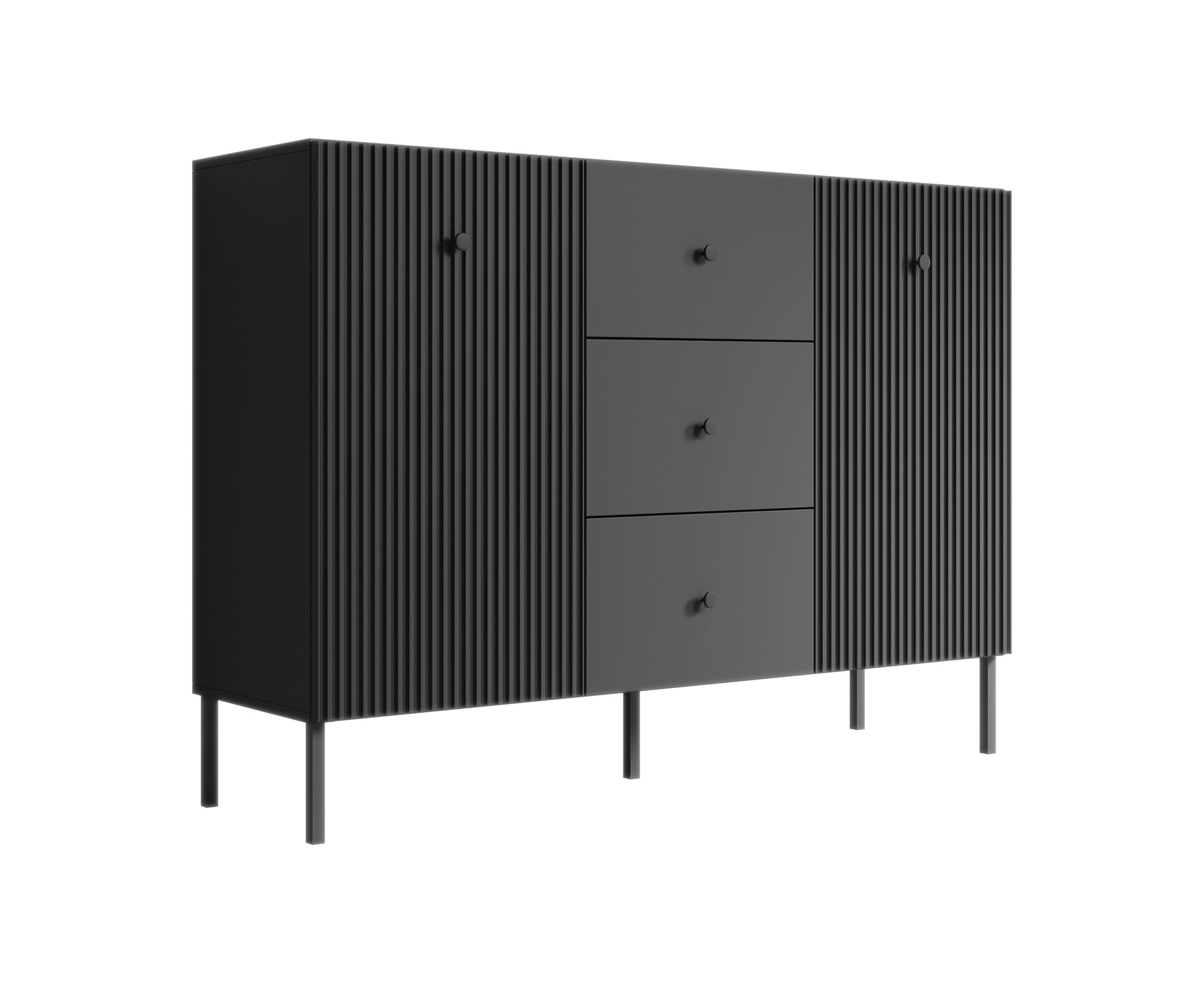 Vermont - Dressoir - Antraciet - 135x98x42 cm