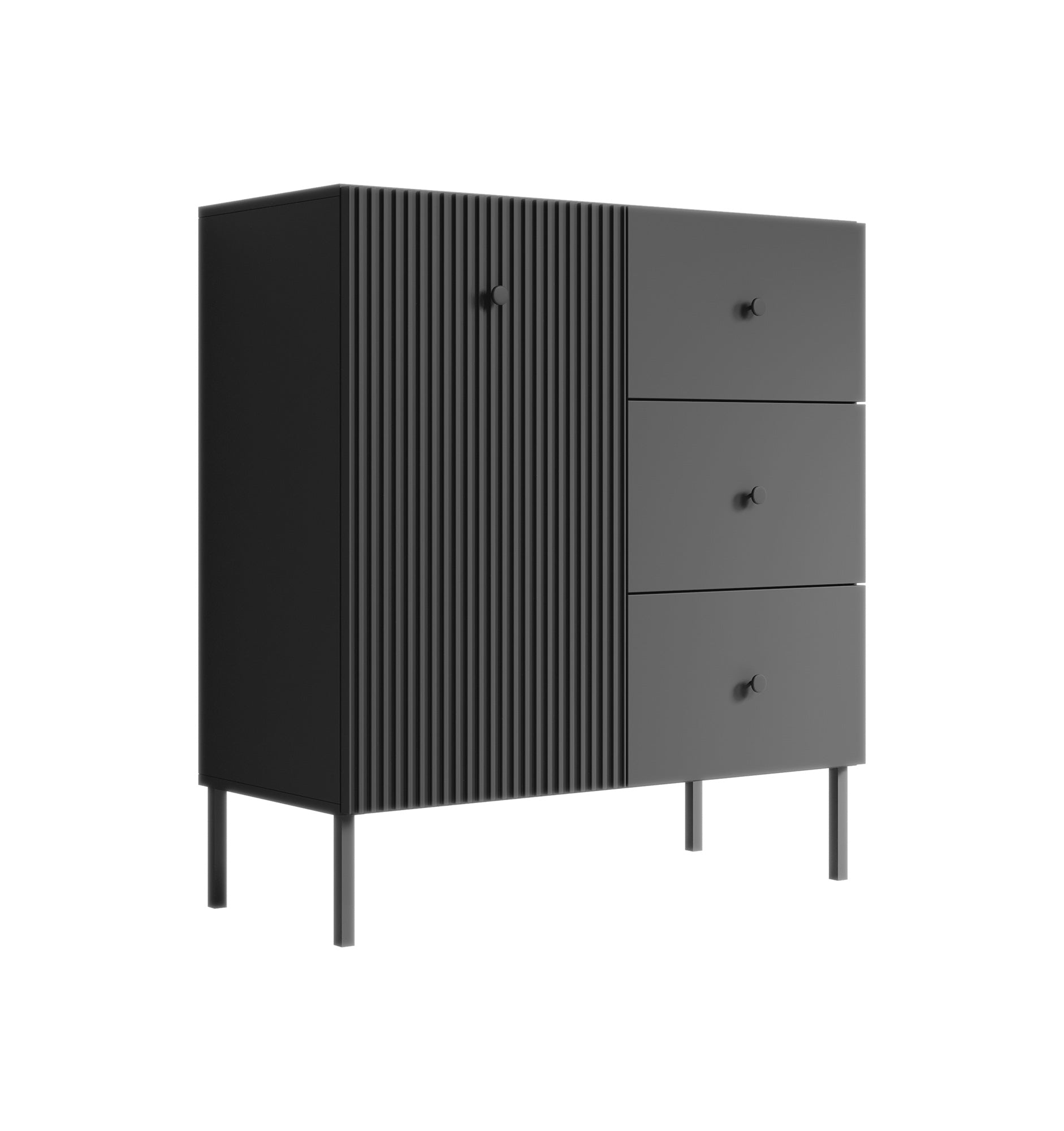 Vermont - Dressoir - Antraciet - 91x42x98 cm
