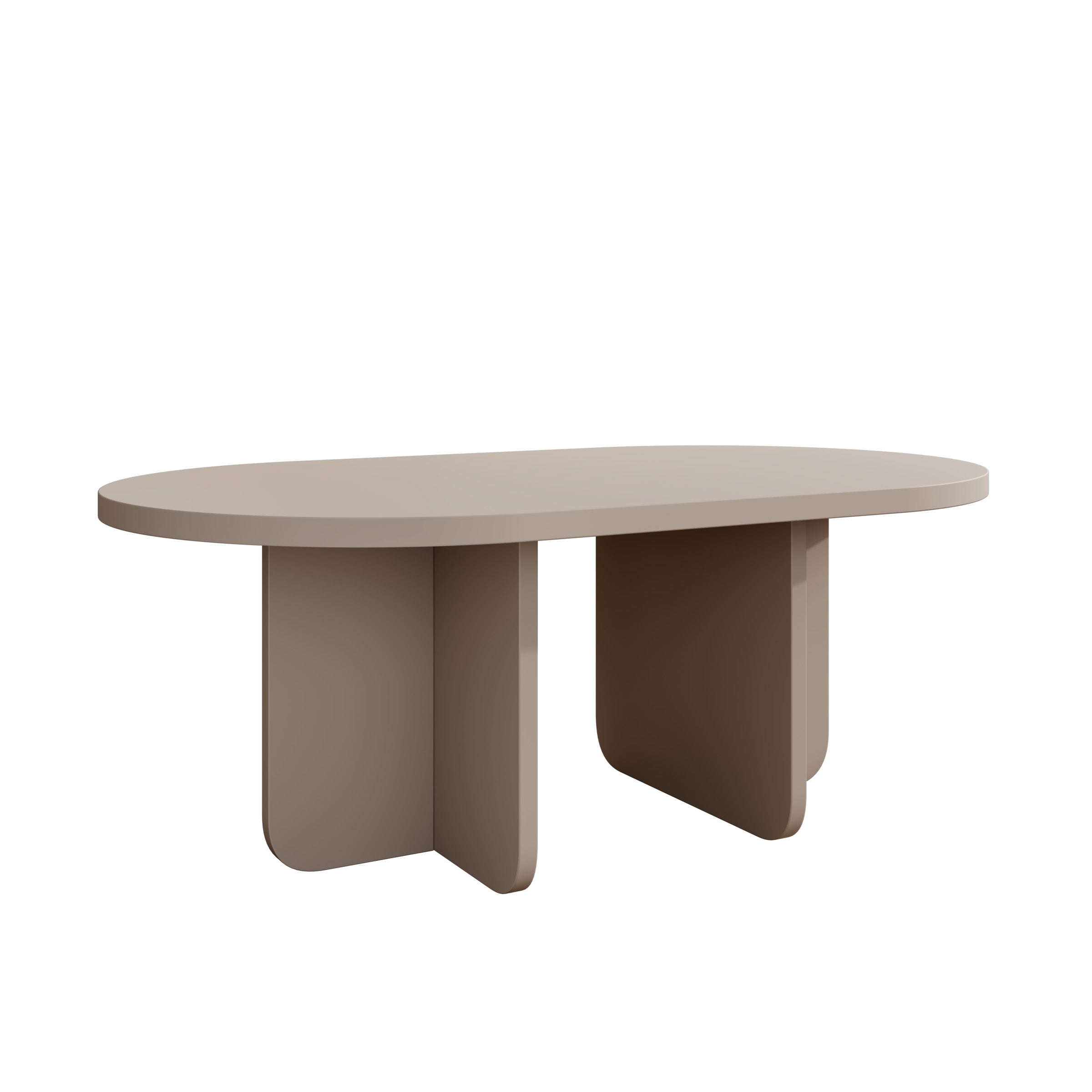 Accra - Salontafel - Beige - 110x65x42 cm