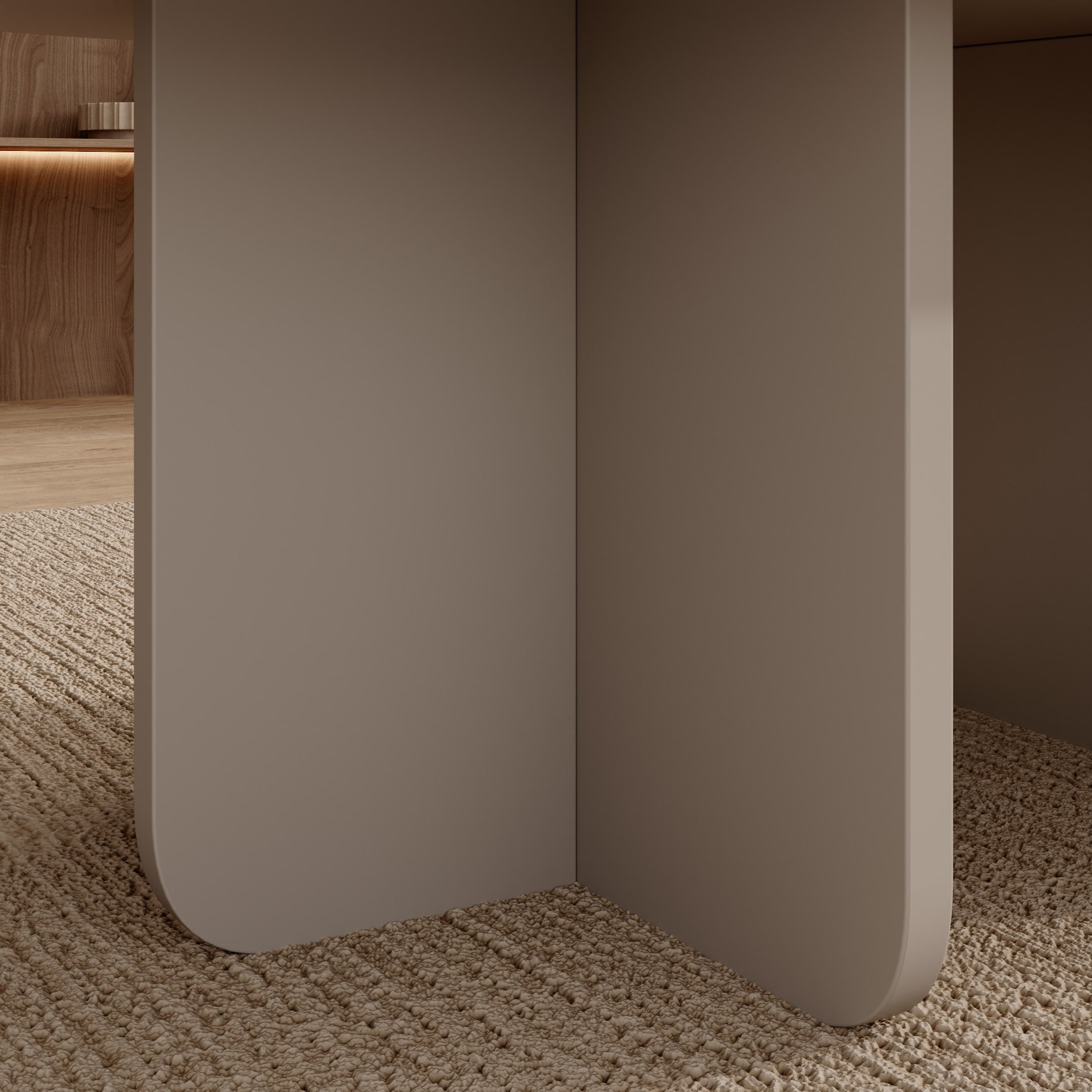 Accra - Salontafel - Beige - 110x65x42 cm