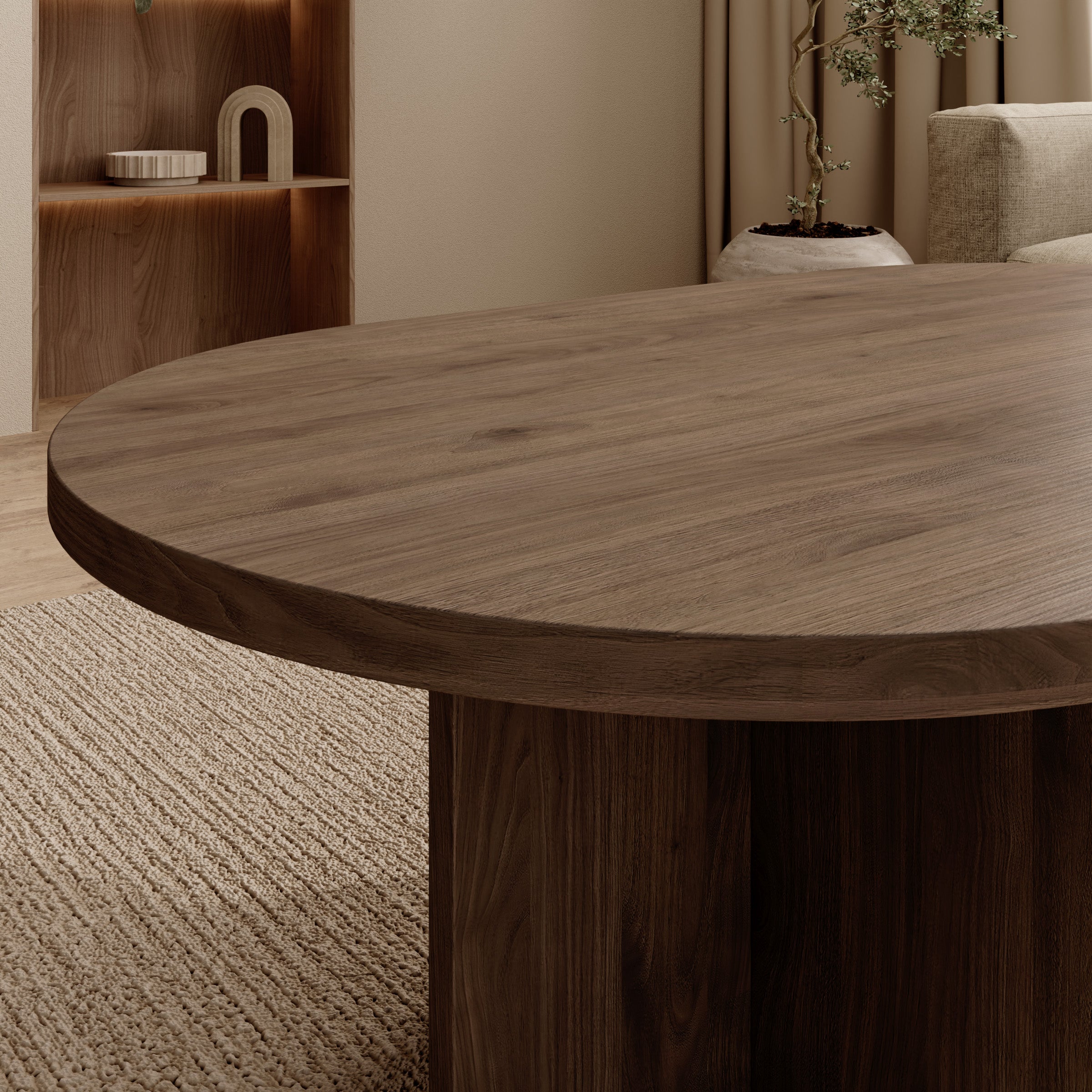 Accra - Salontafel - Walnootpatroon - 110x65x42 cm