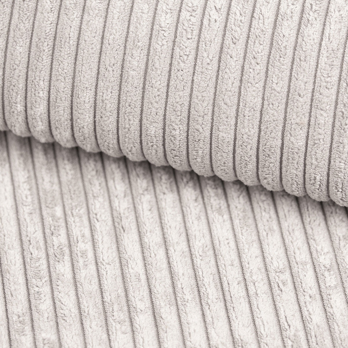 Alberta XL - Hoekbank 5-zits - Ribstof beige - Rechts
