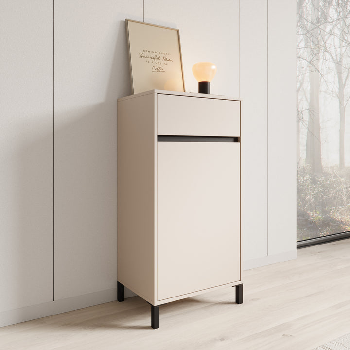 Alessa - Schoenenkast - Beige - 55x40x110 cm