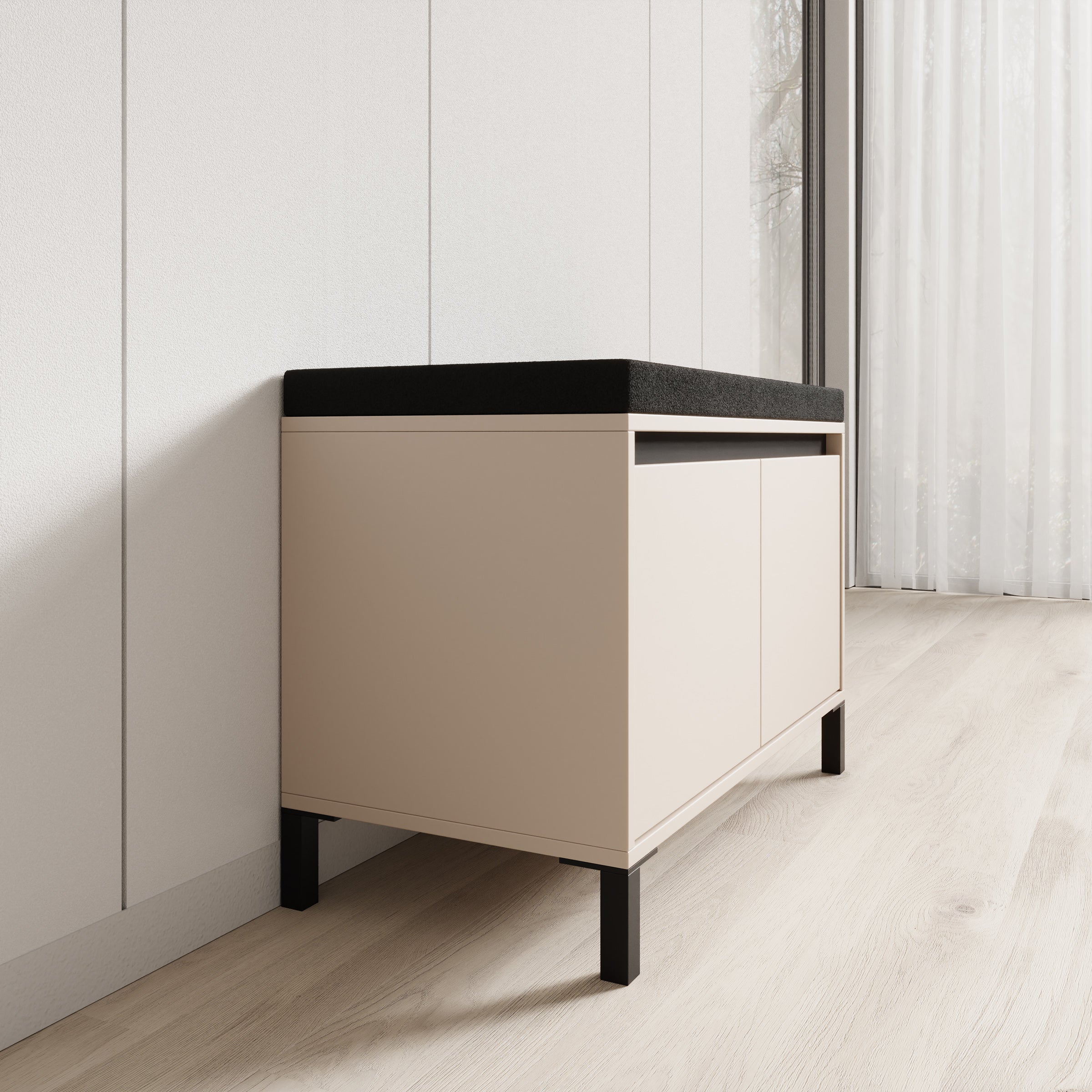 Alessa - Schoenenkast - Beige - 80x40x57 cm
