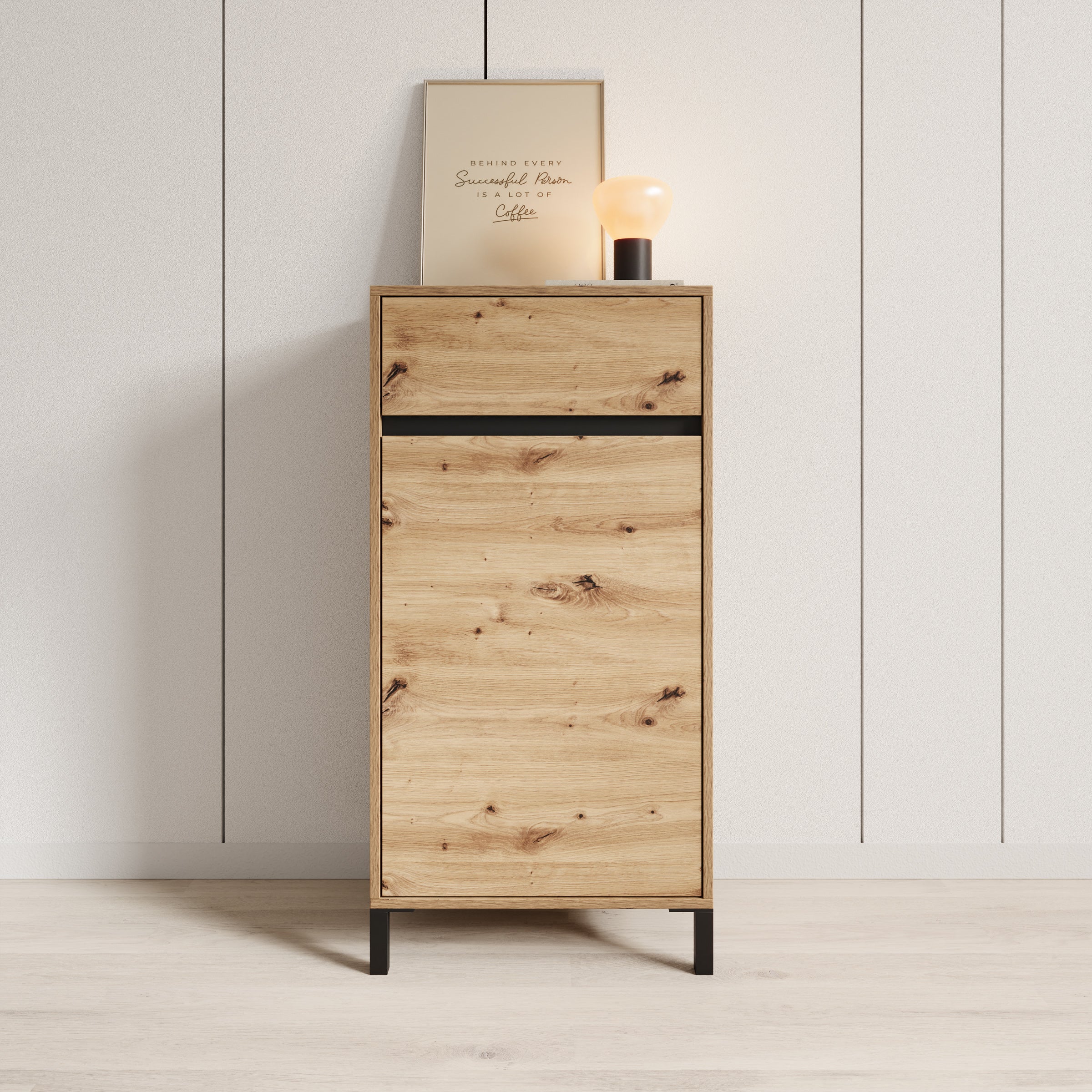 Alessa - Schoenenkast - Eiken - 55x40x110 cm