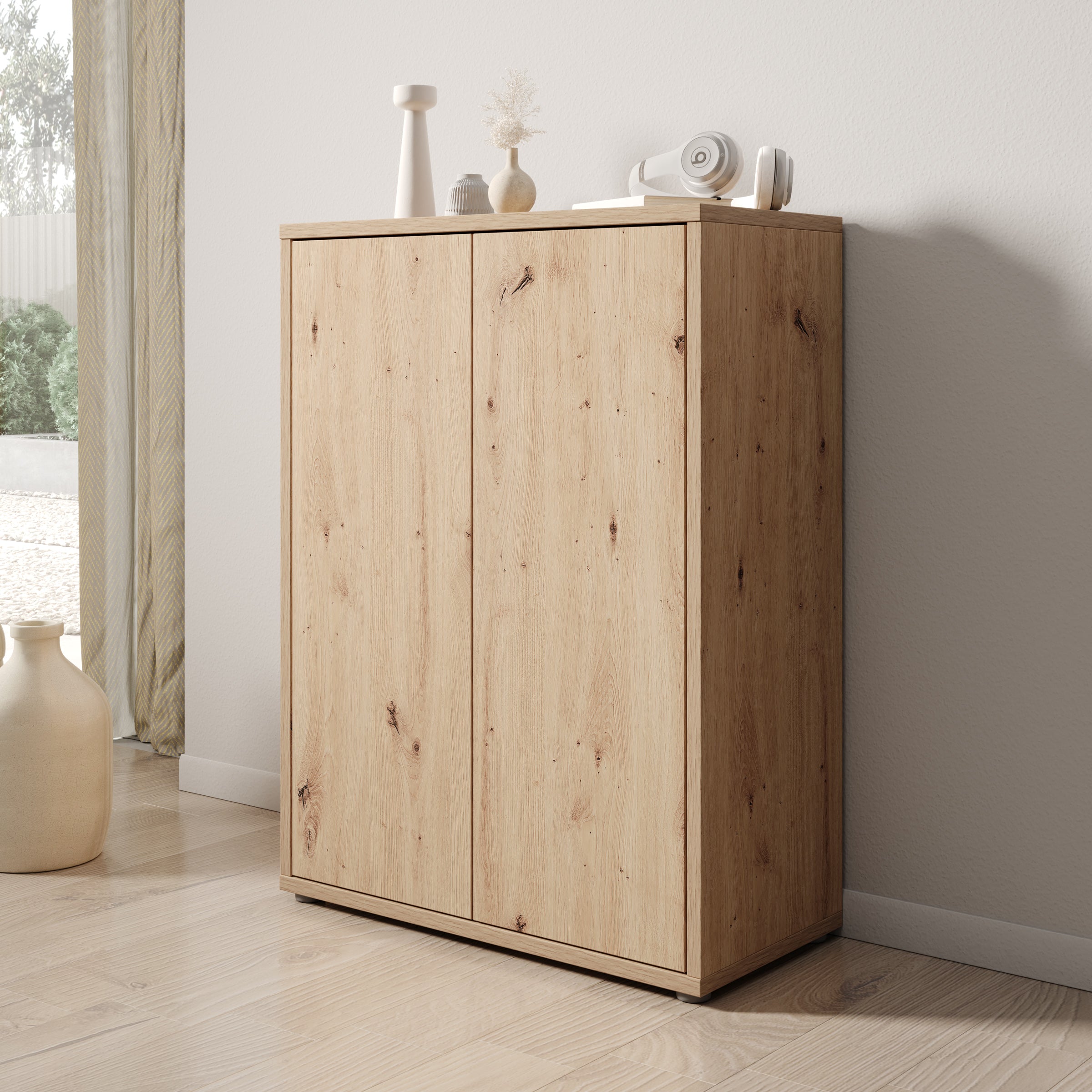 Amber - Schoenenkast - Eiken - 75x35x99 cm