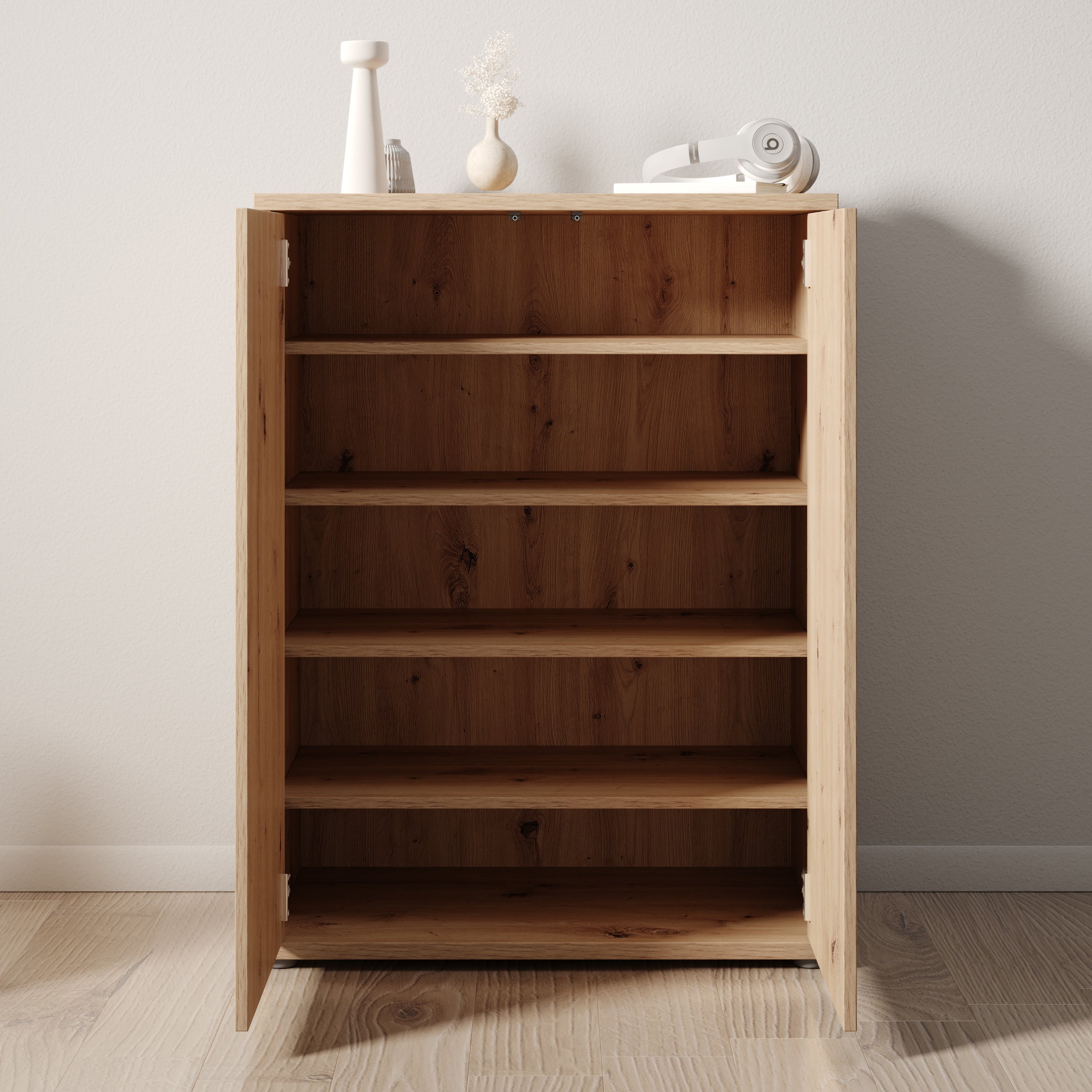 Amber - Schoenenkast - Eiken - 75x35x99 cm