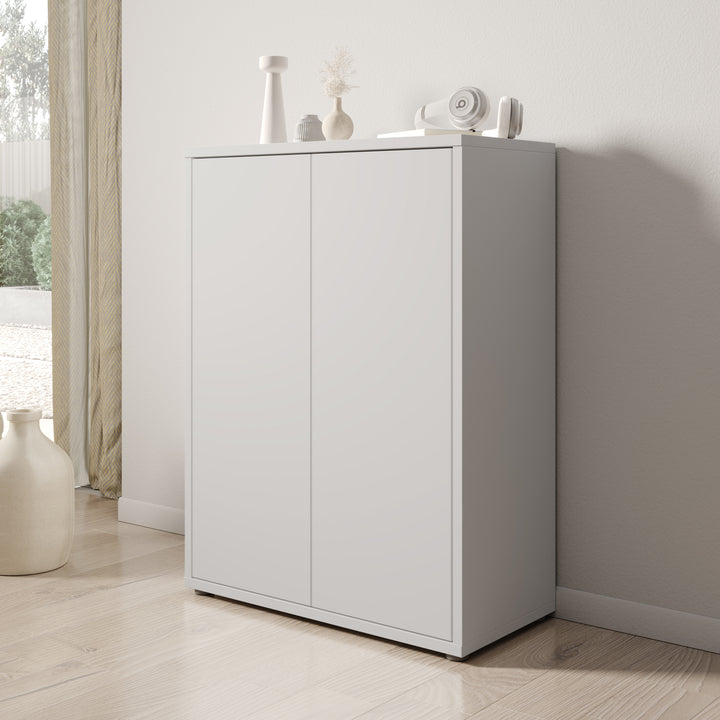 Amber - Schoenenkast - Lichtgrijs - 75x35x99 cm