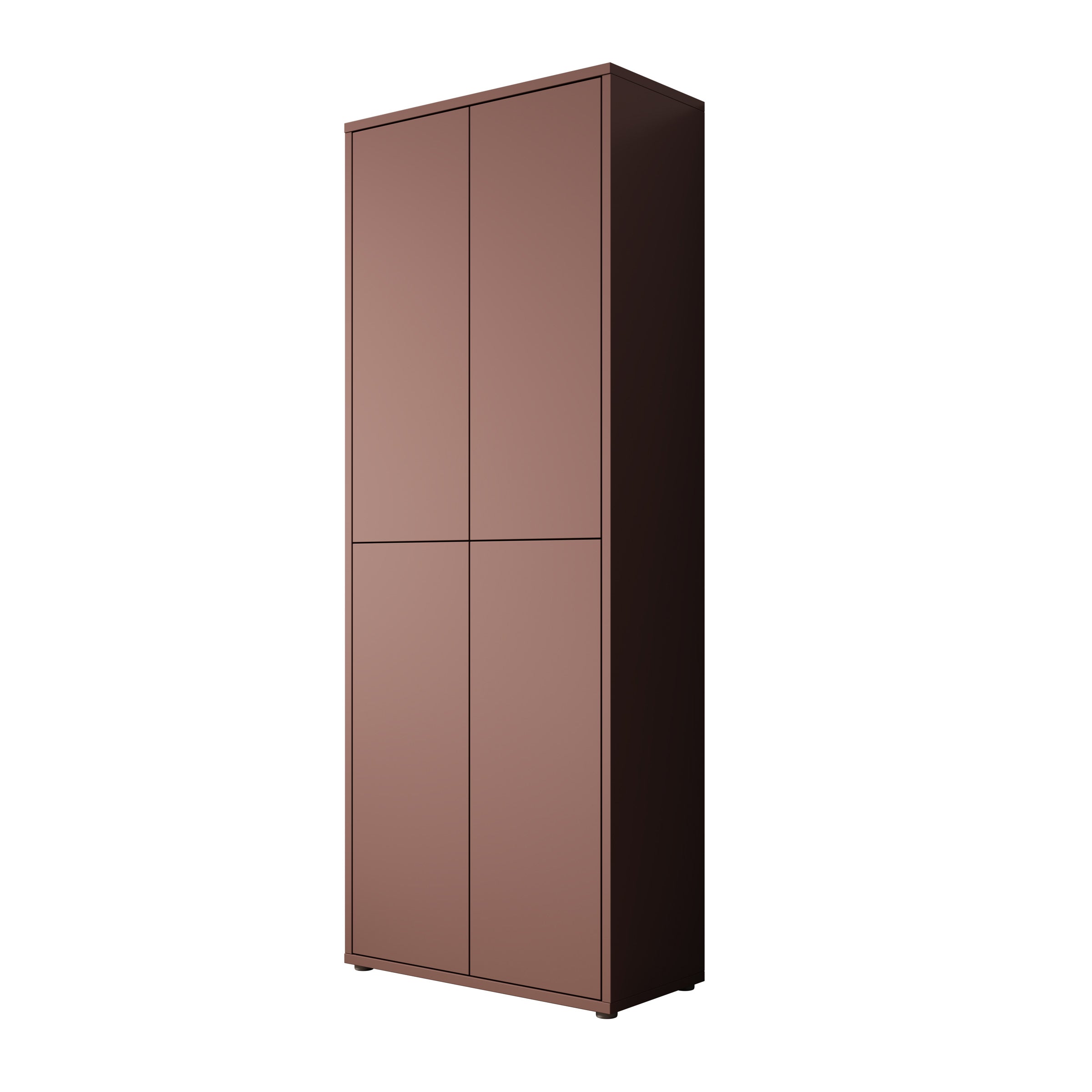 Amber - Schoenenkast - Terracotta - 75x35x192 cm