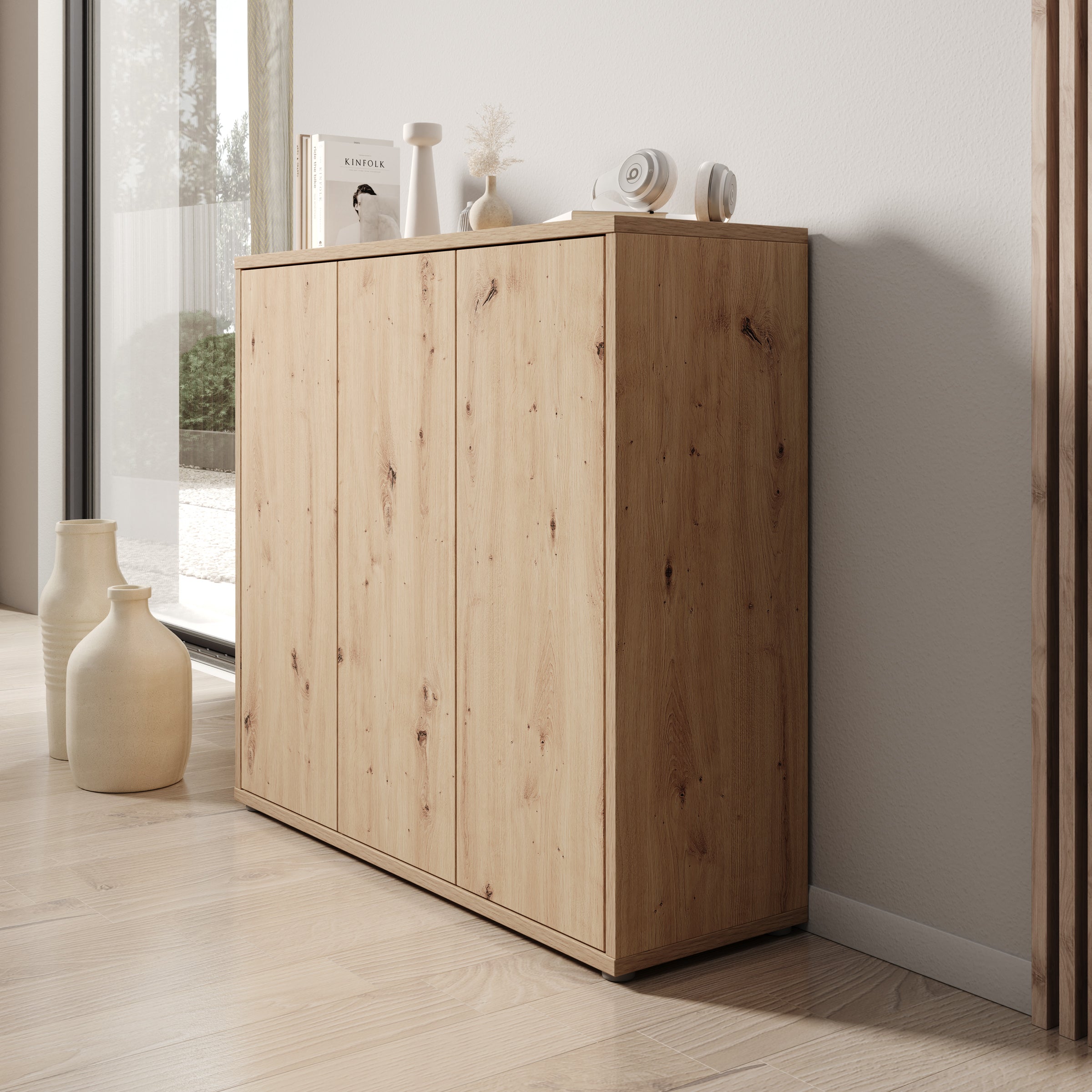 Amber 2 - Schoenenkast - Eiken - 109x35x99 cm