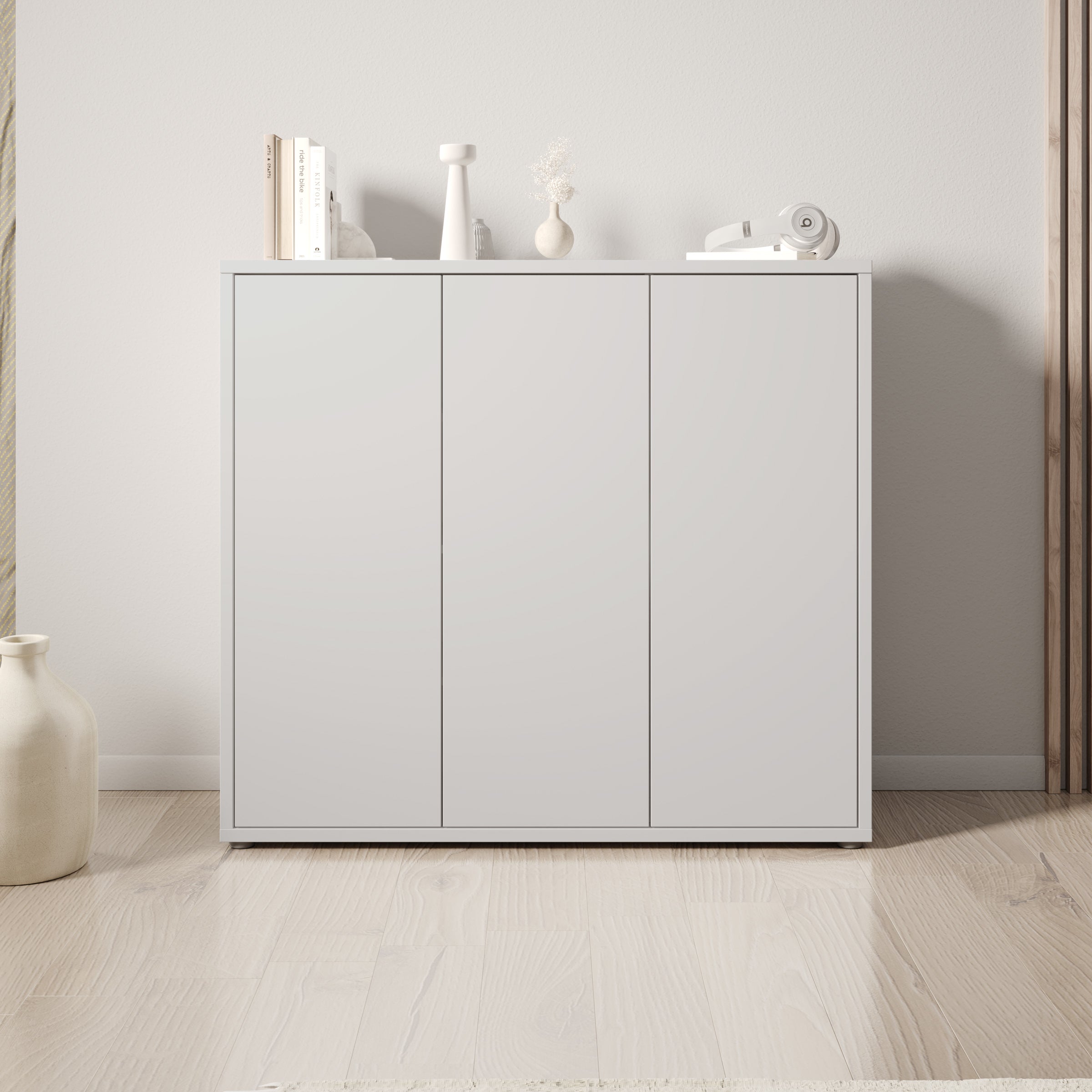Amber 2 - Schoenenkast - Lichtgrijs - 109x35x99 cm