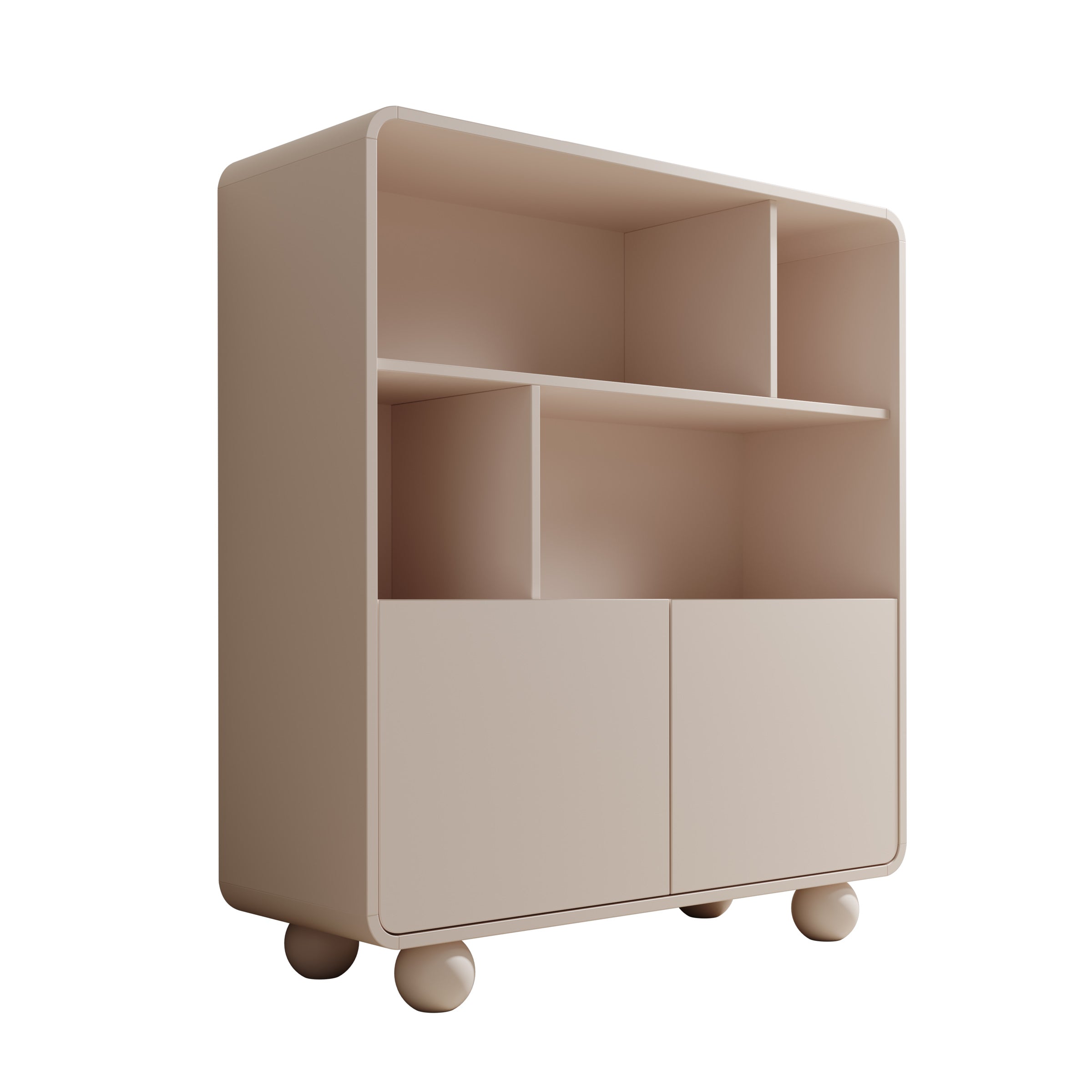 Anobo - Boekenkast - Beige - 108x39x121 cm