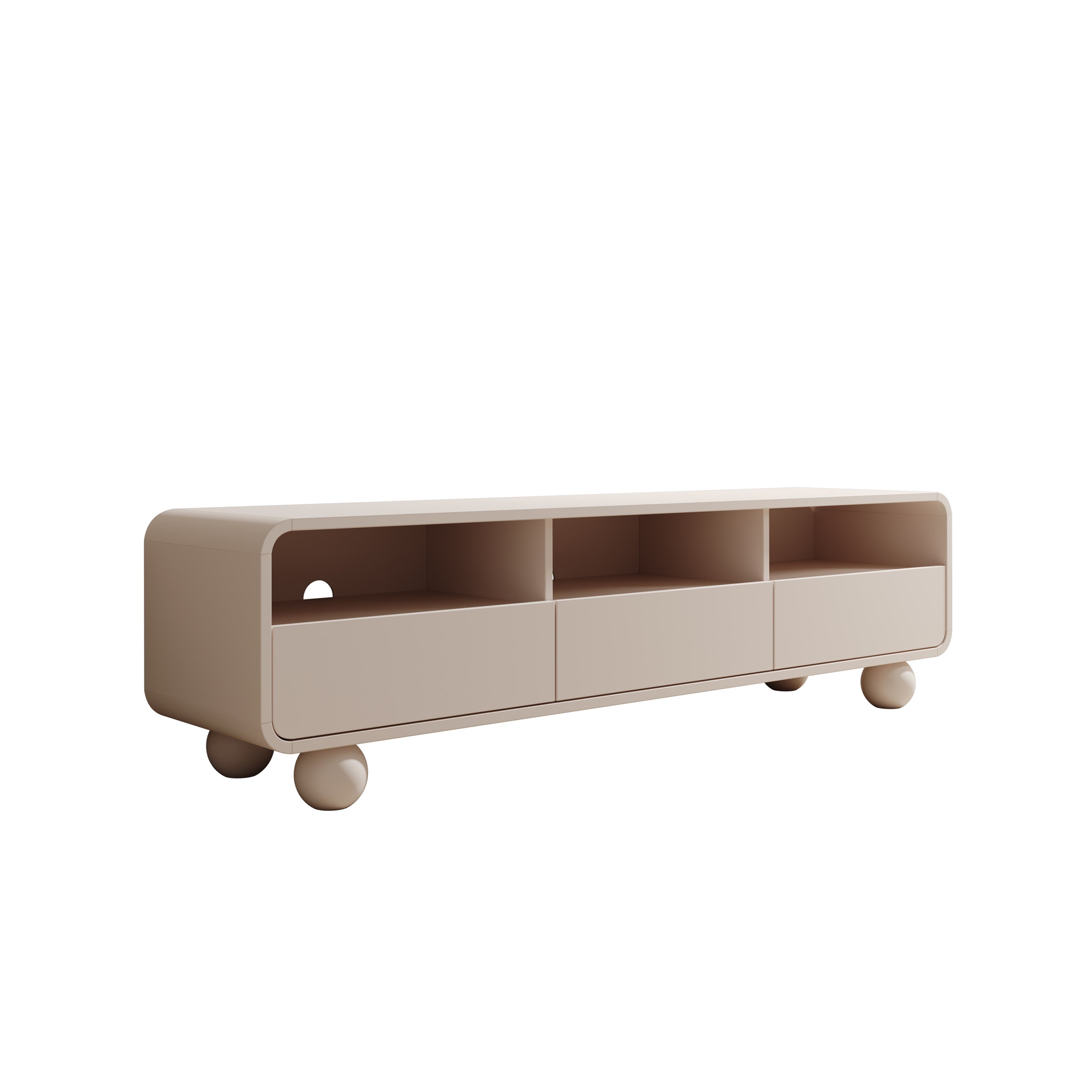 Anobo - TV-Meubel - Beige - 160x39x44 cm