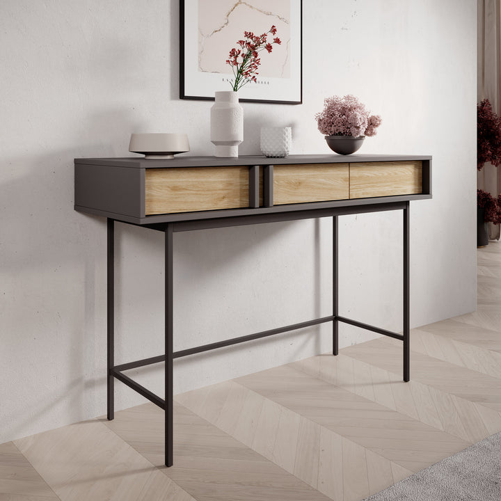 Antigo - Kaptafel - Eiken/Antraciet - 123x43x83 cm
