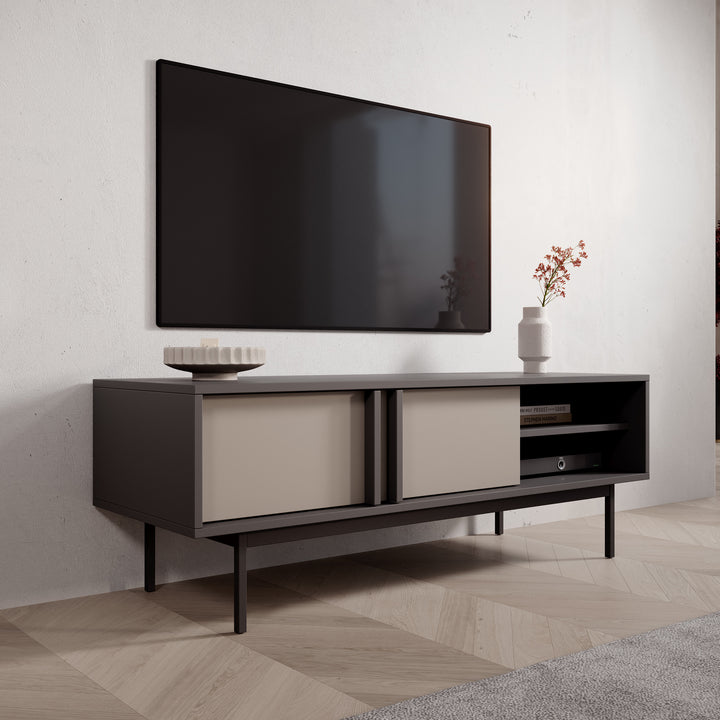 Antigo - TV-Meubel - Beige/Antraciet - 123x43x43 cm