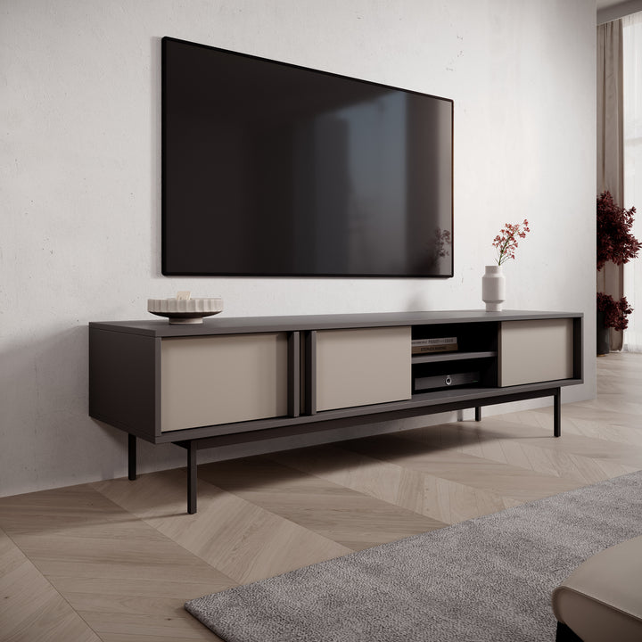 Antigo - TV-Meubel - Beige/Antraciet - 163x43x43 cm