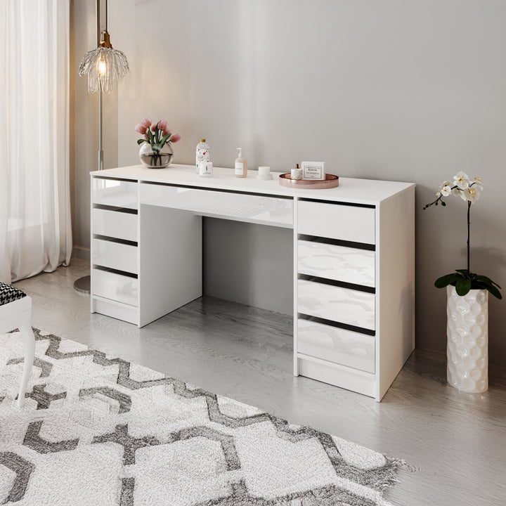 Arco 2 - Kaptafel - Wit hoogglans - 154x55 cm