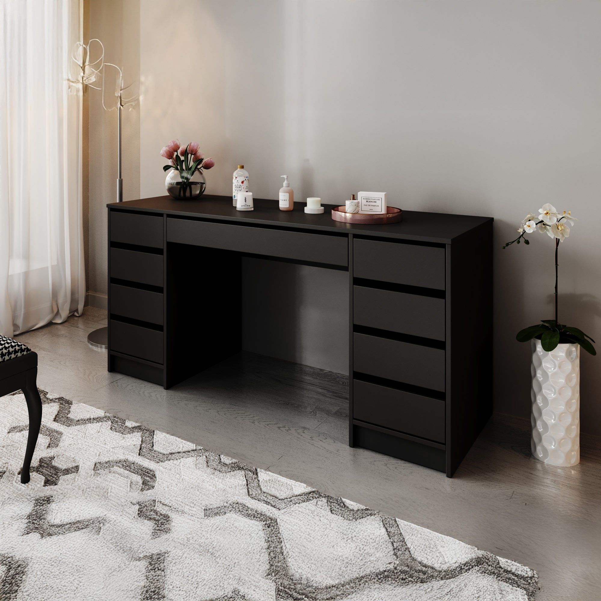 Arco 2 - Kaptafel - Zwart - 154x55 cm