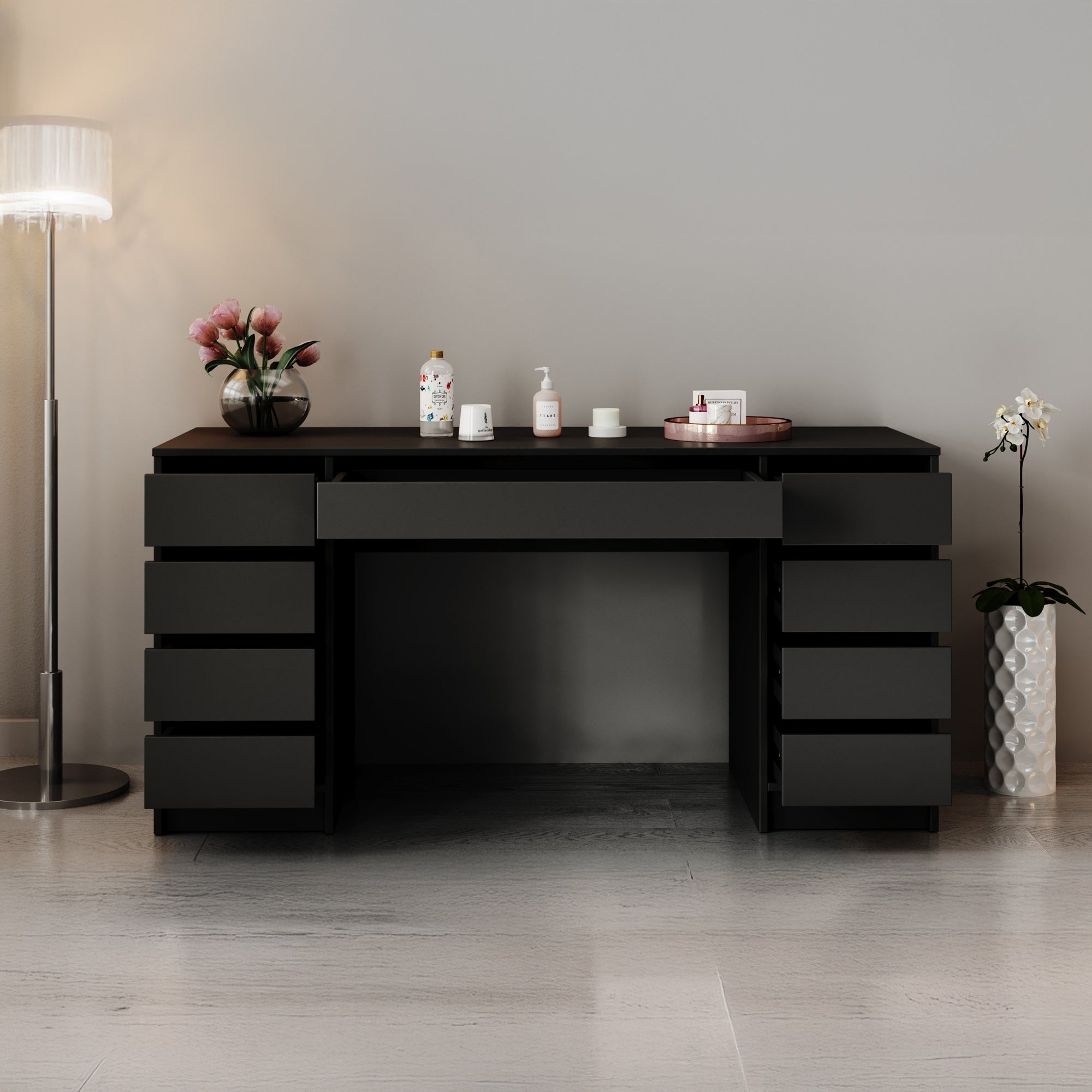 Arco 2 - Kaptafel - Zwart - 154x55 cm