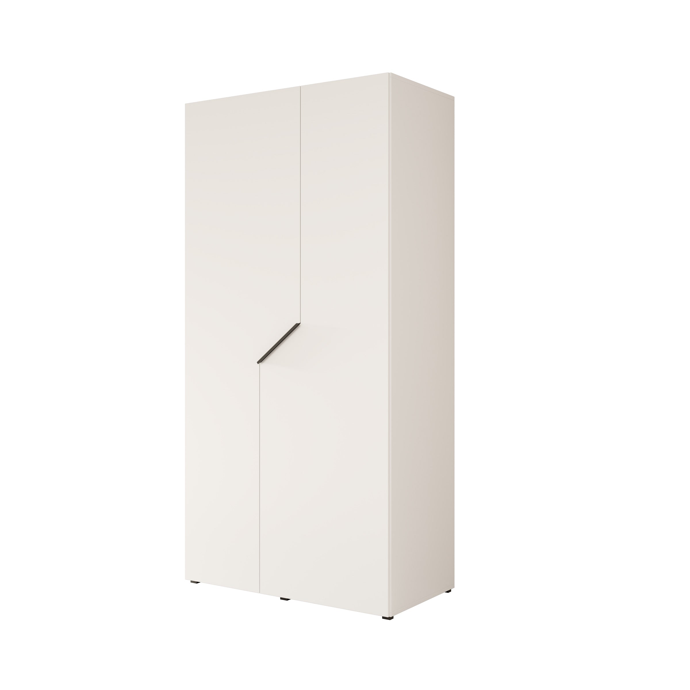 Arena - Kledingkast 2-deurs - Wit - 100x50x202 cm