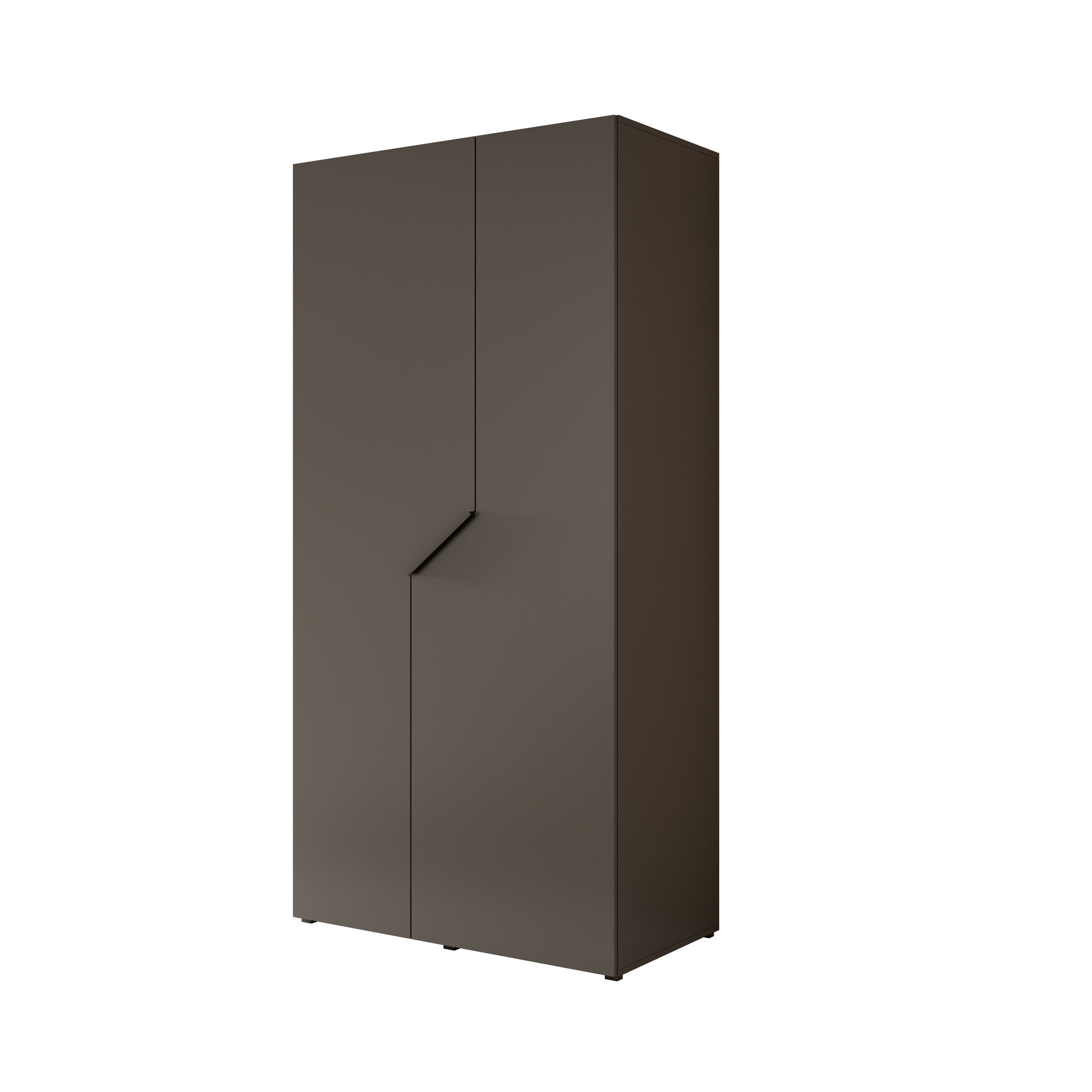 Arena - Kledingkast 2-deurs - Zwart - 100x50x202 cm
