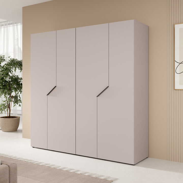 Arena - Kledingkast 4-deurs - Beige - 200x50x202 cm