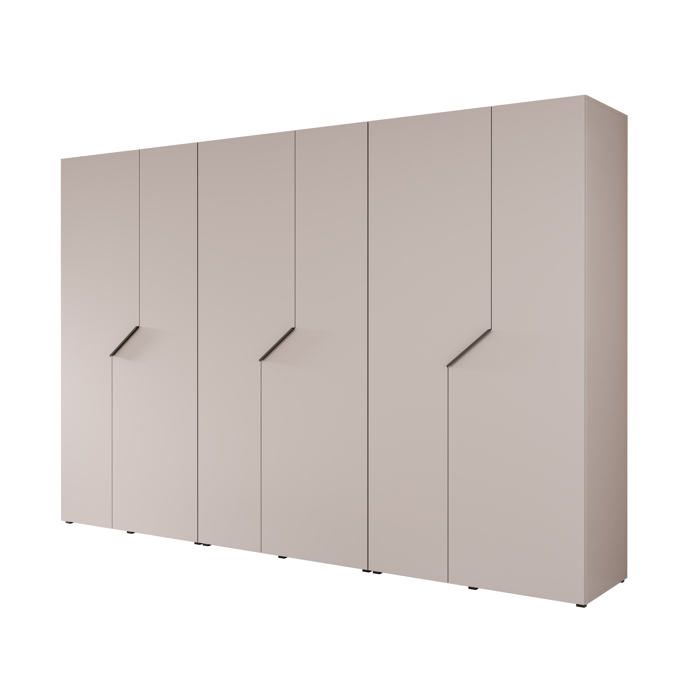 Arena - Kledingkast 6-deurs - Beige - 300x50x202 cm
