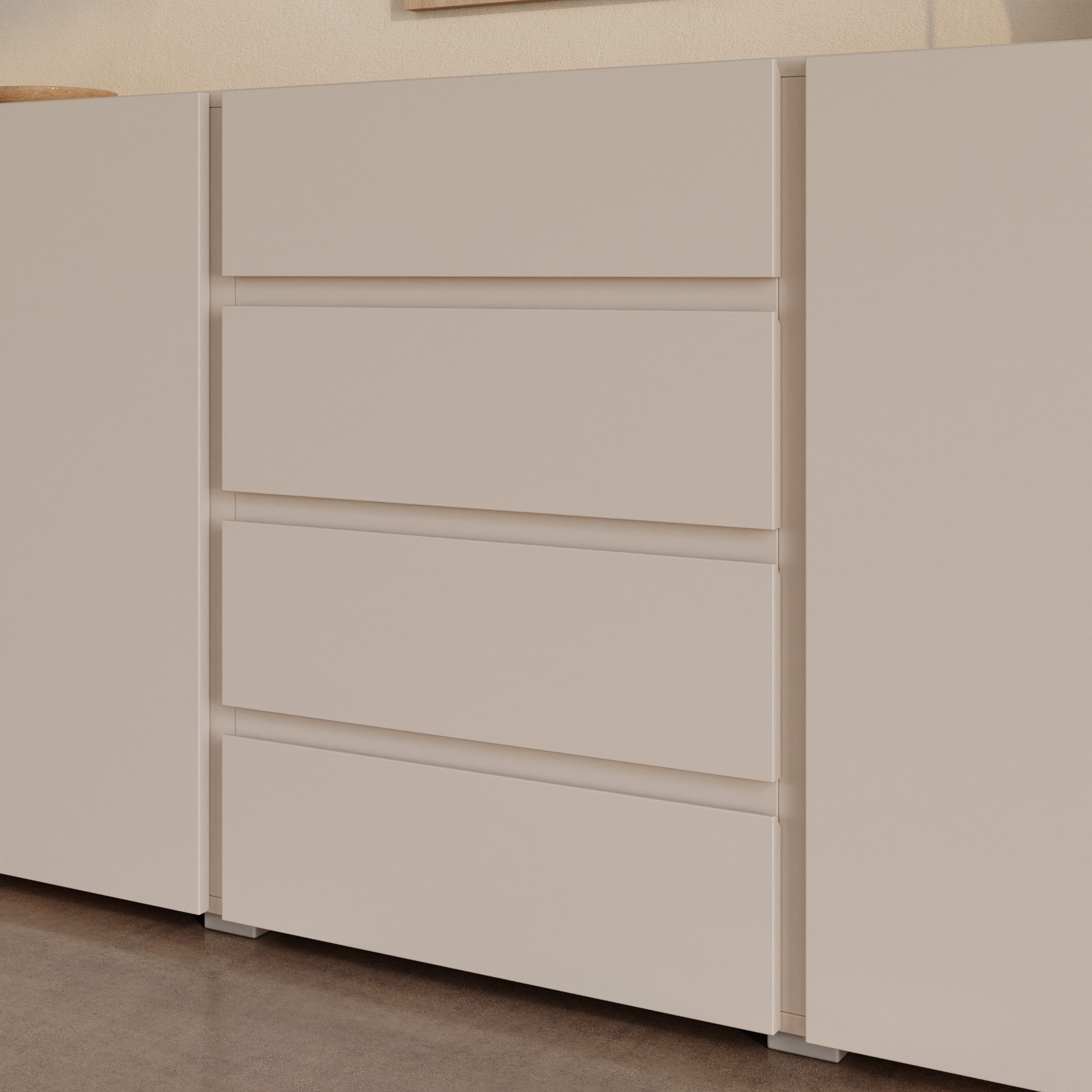 Aroji - Dressoir - Beige - 222x40x78 cm