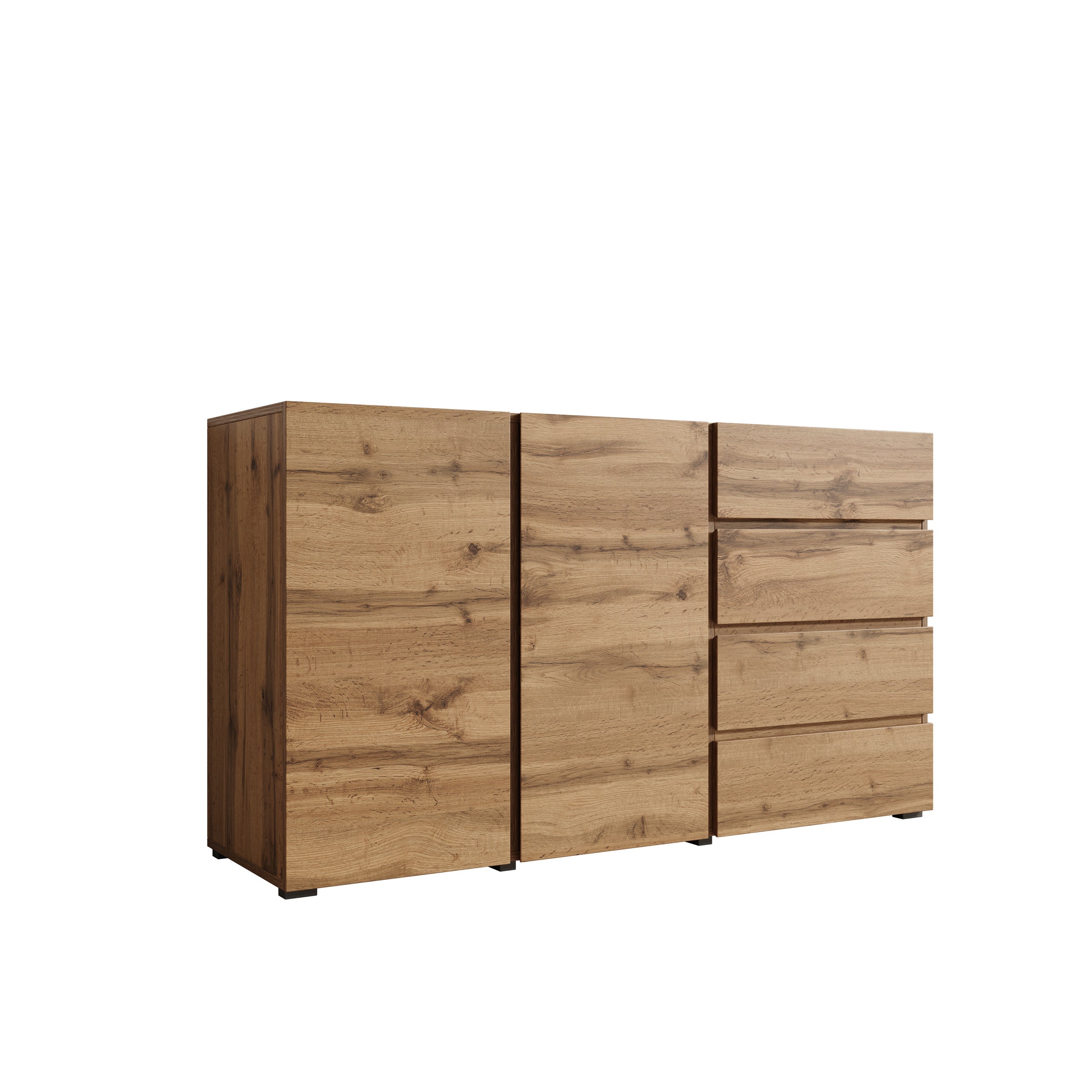 Aroji - Dressoir - Eikenpatroon - 138x40x78 cm