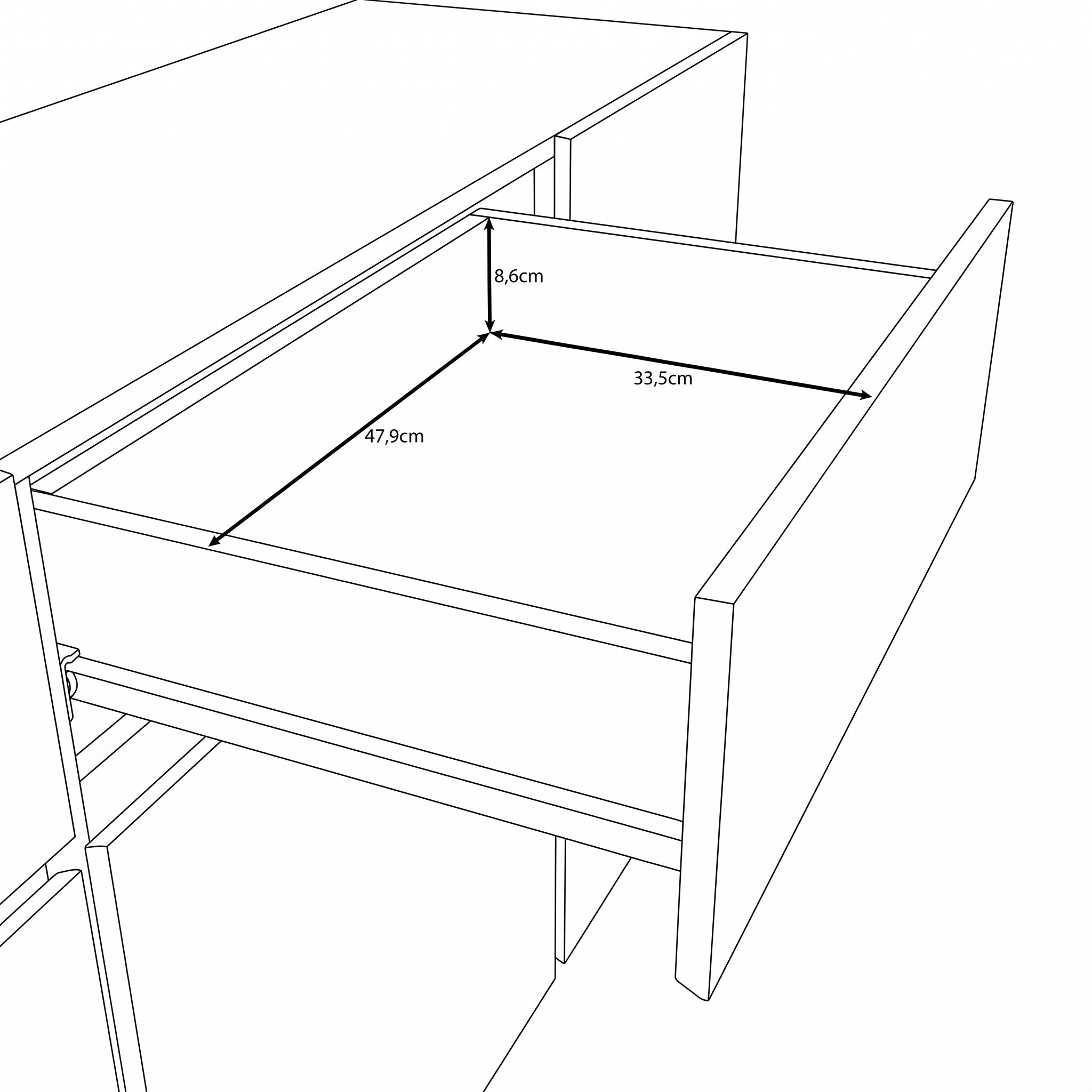 Aroji - Dressoir - Beige - 195x40x78 cm