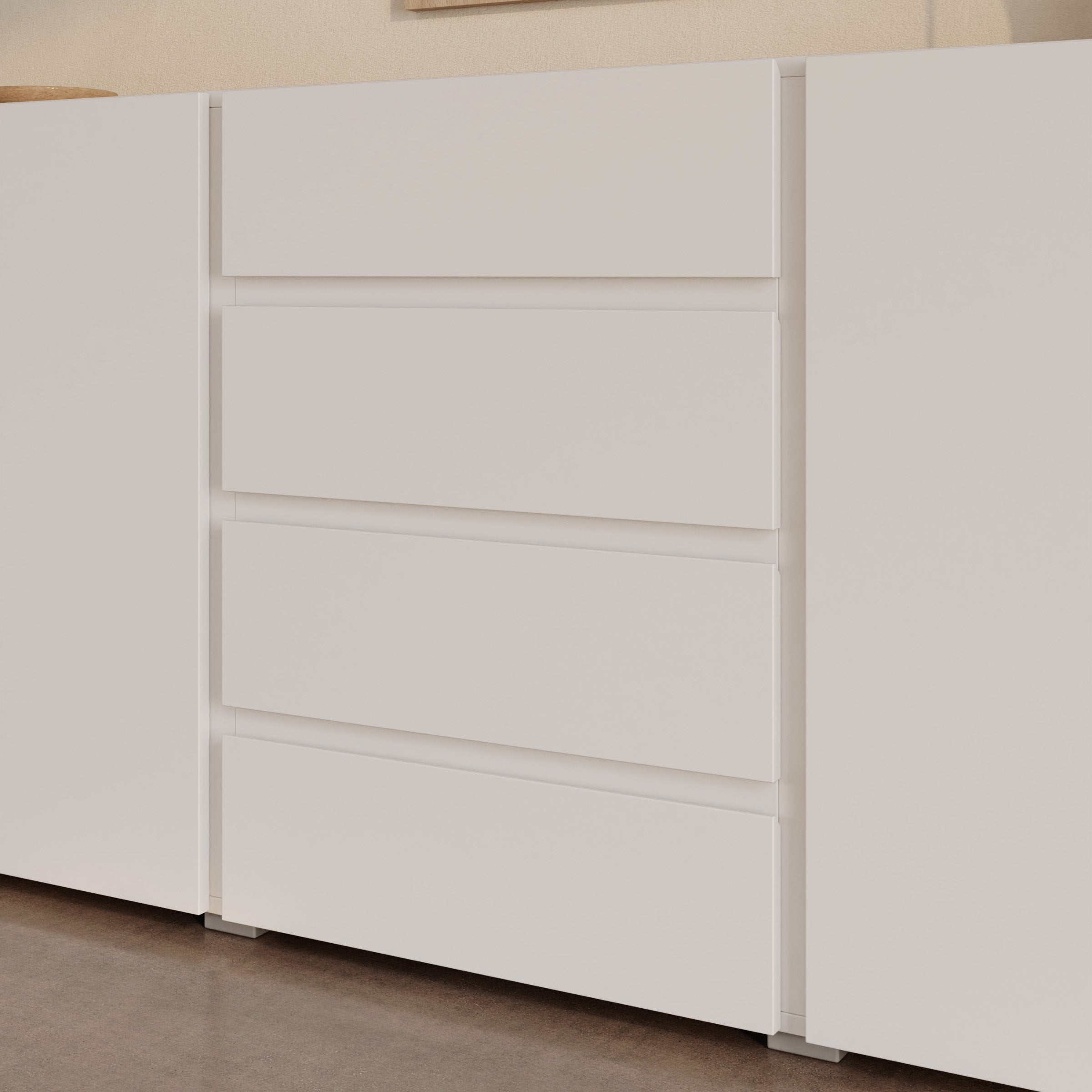 Aroji - Dressoir - Wit - 222x40x78 cm