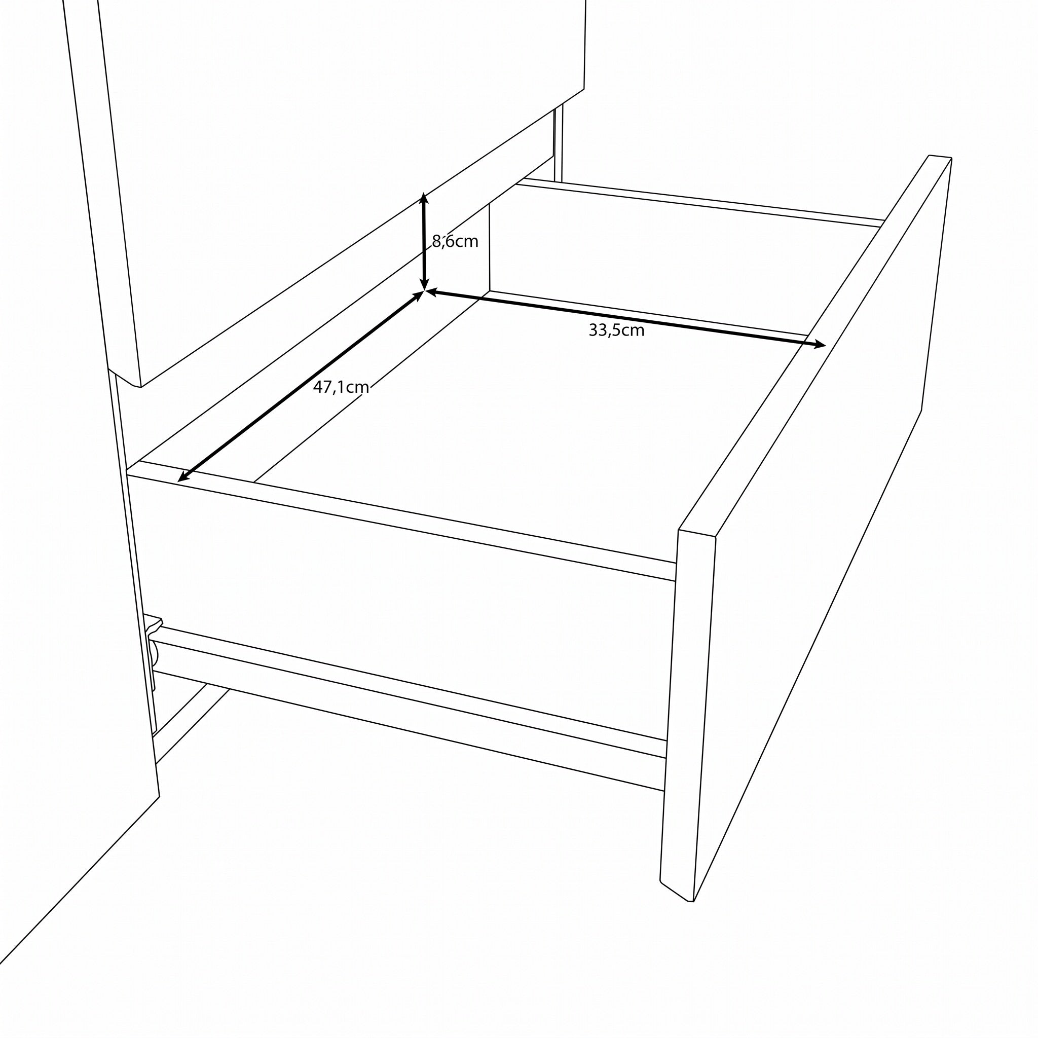 Aroji - Dressoir - Zwart - 138x40x78 cm