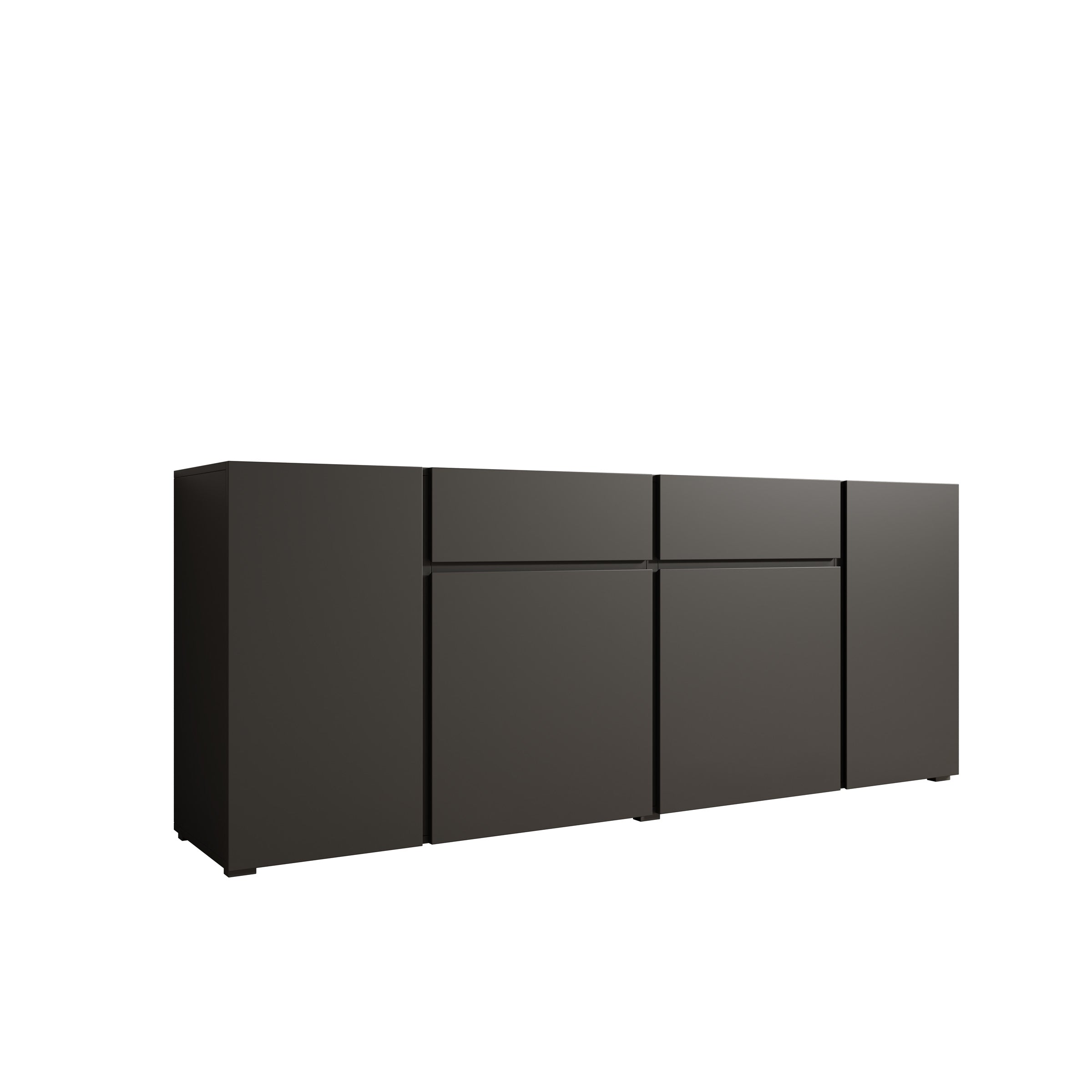 Aroji - Dressoir - Zwart - 195x40x78 cm