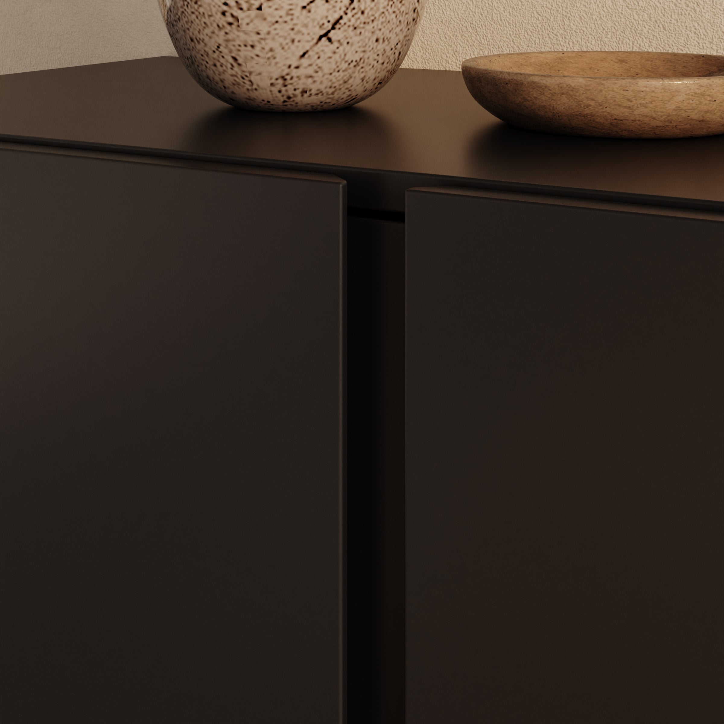Aroji - Dressoir - Zwart - 222x40x78 cm