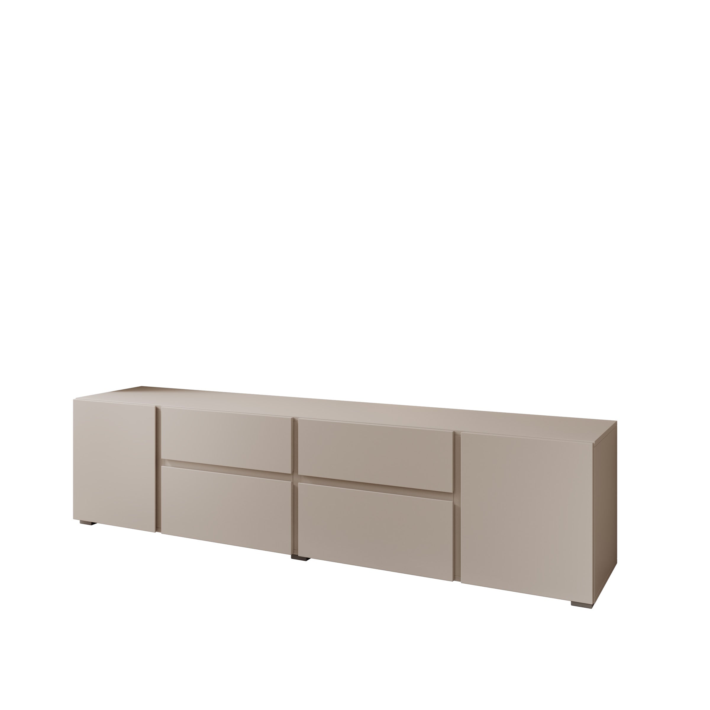 Aroji - TV-Meubel - Beige - 195x40x48 cm