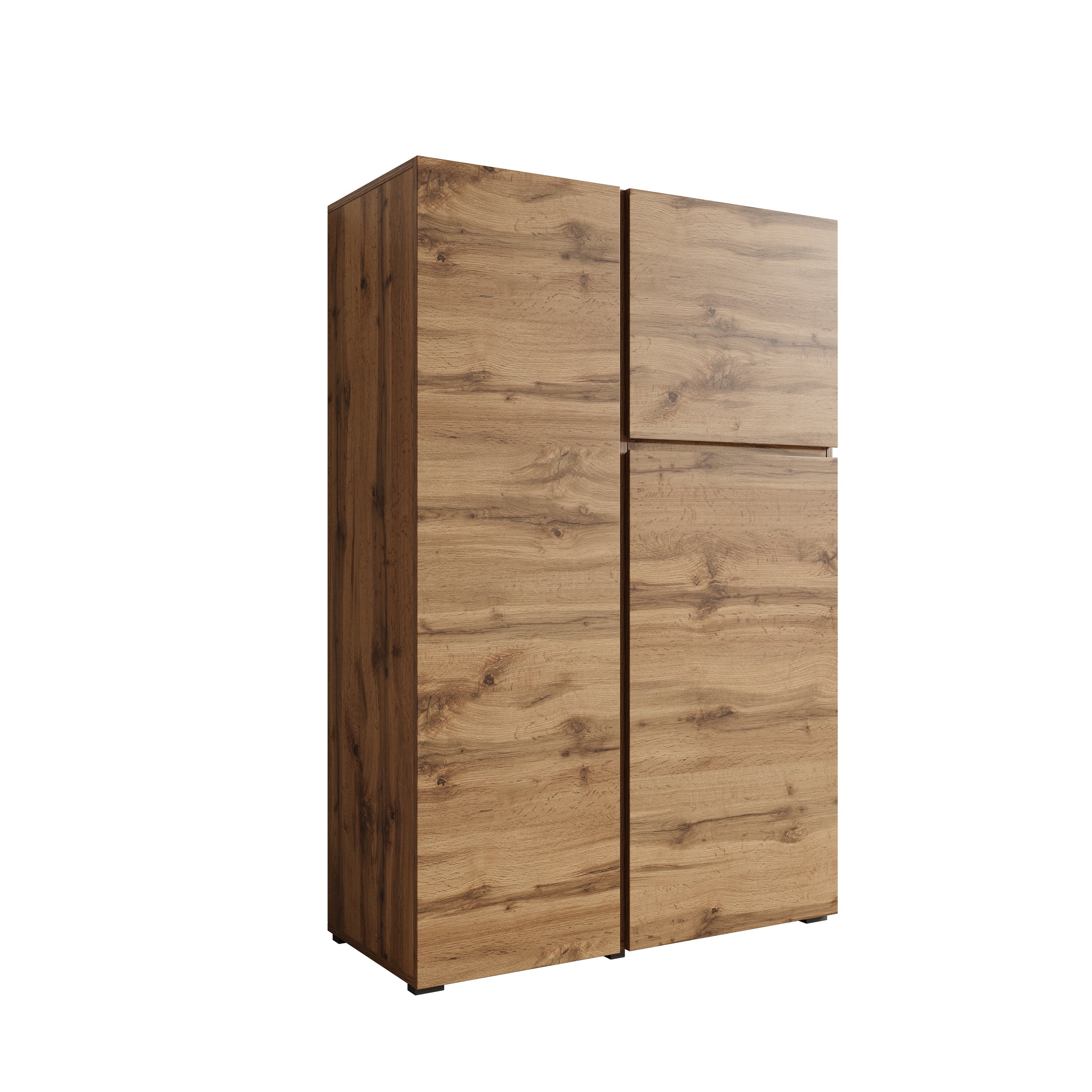 Aroji - Vitrinekast - Eikenpatroon - 92x40x139 cm