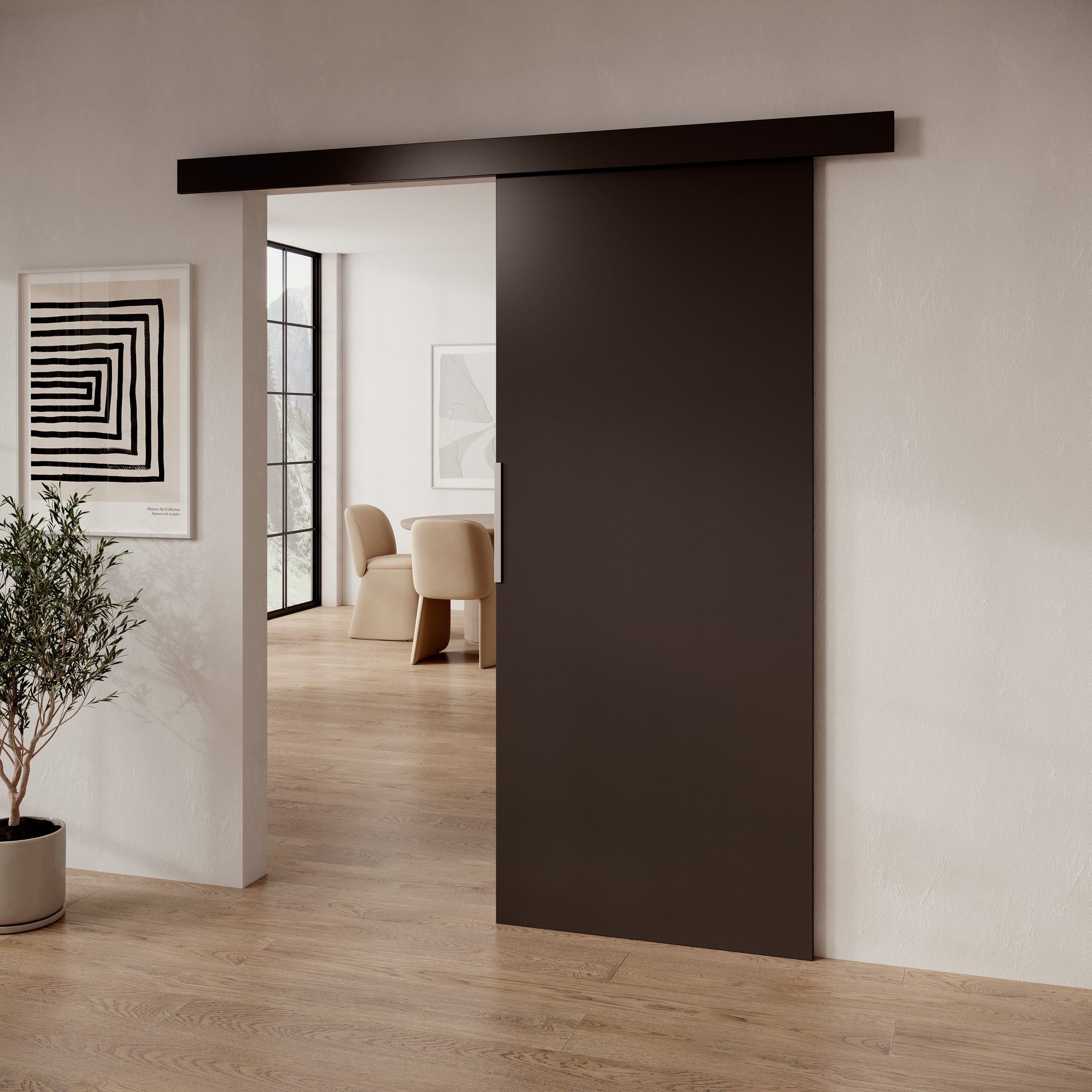 Ascension - Schuifdeur - Zwart - 86x205 cm