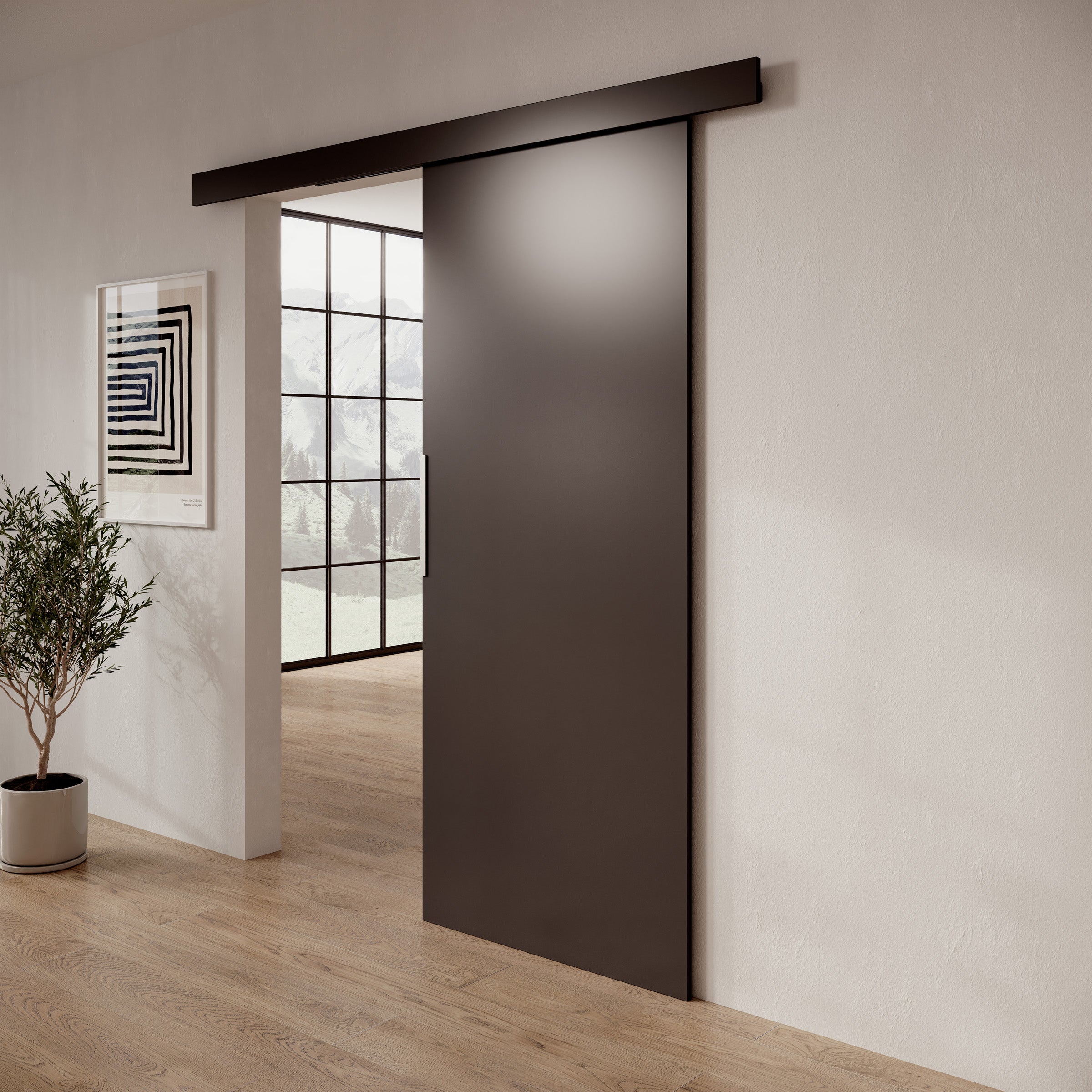 Ascension - Schuifdeur - Zwart - 86x205 cm