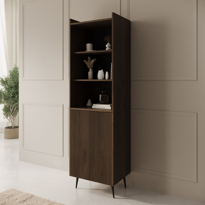 Asty - Boekenkast - Donker eiken - 52x41x180 cm