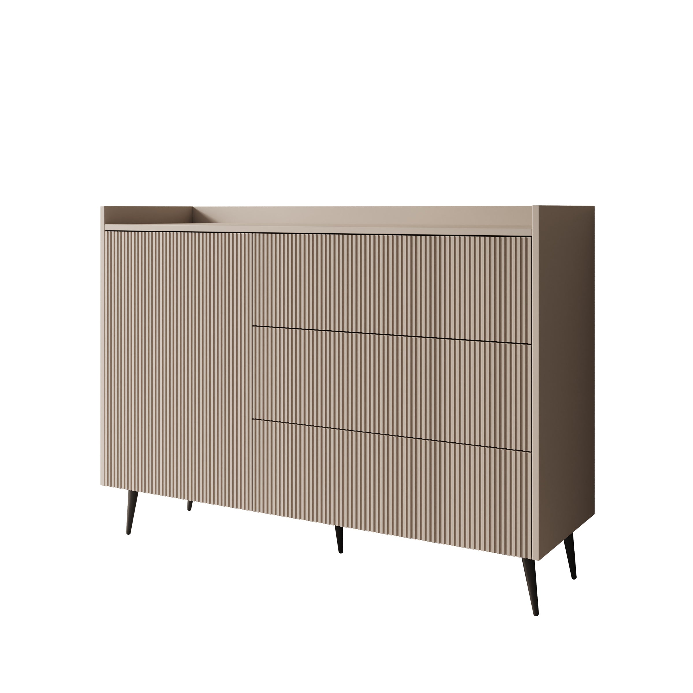 Asty - Dressoir - Beige - 126x41x92 cm
